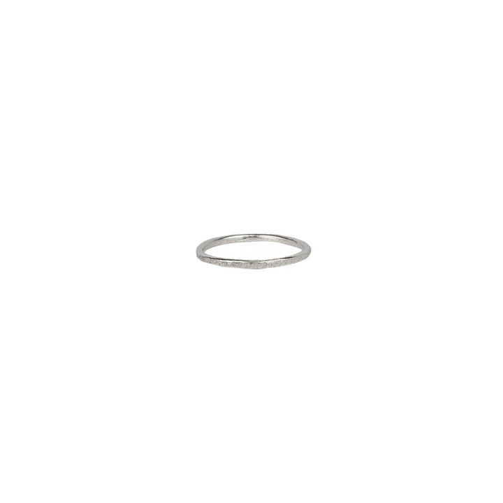 Textured Stacking Ring in Silver
