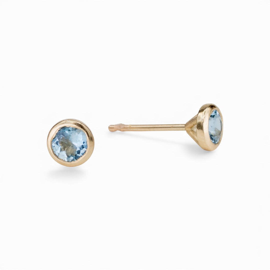Skylight Aquamarine Studs