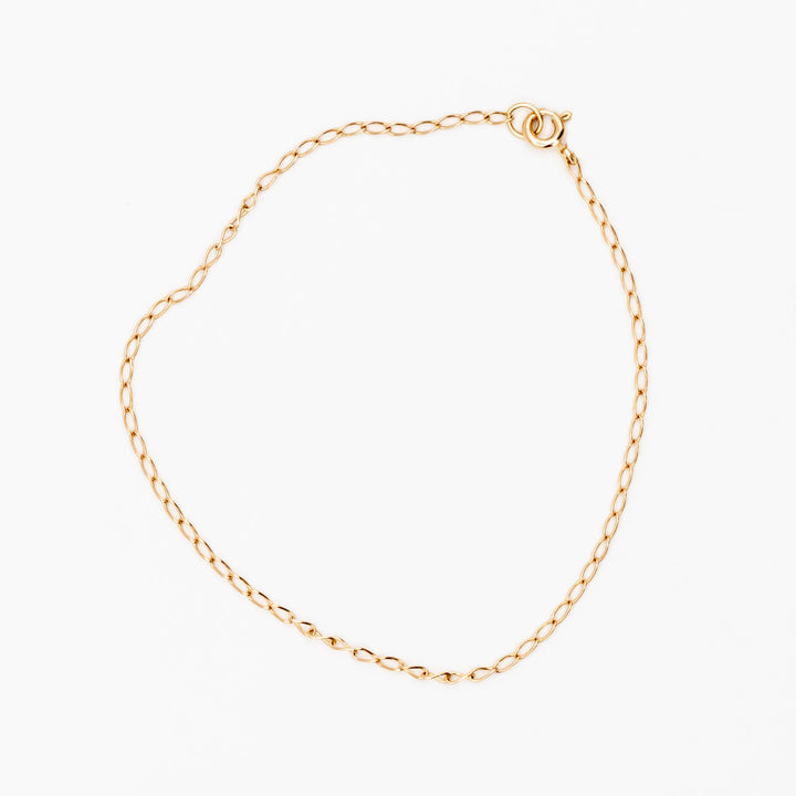 Elongated Curb Chain Bracelet