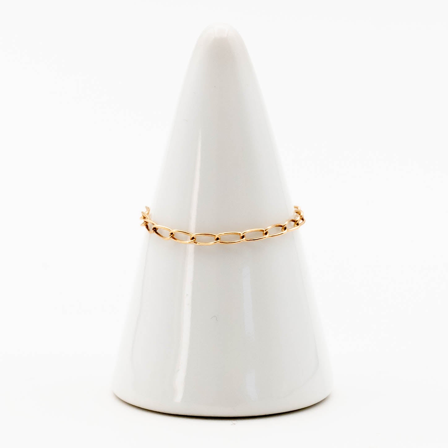 Elongated Curb Chain Ring