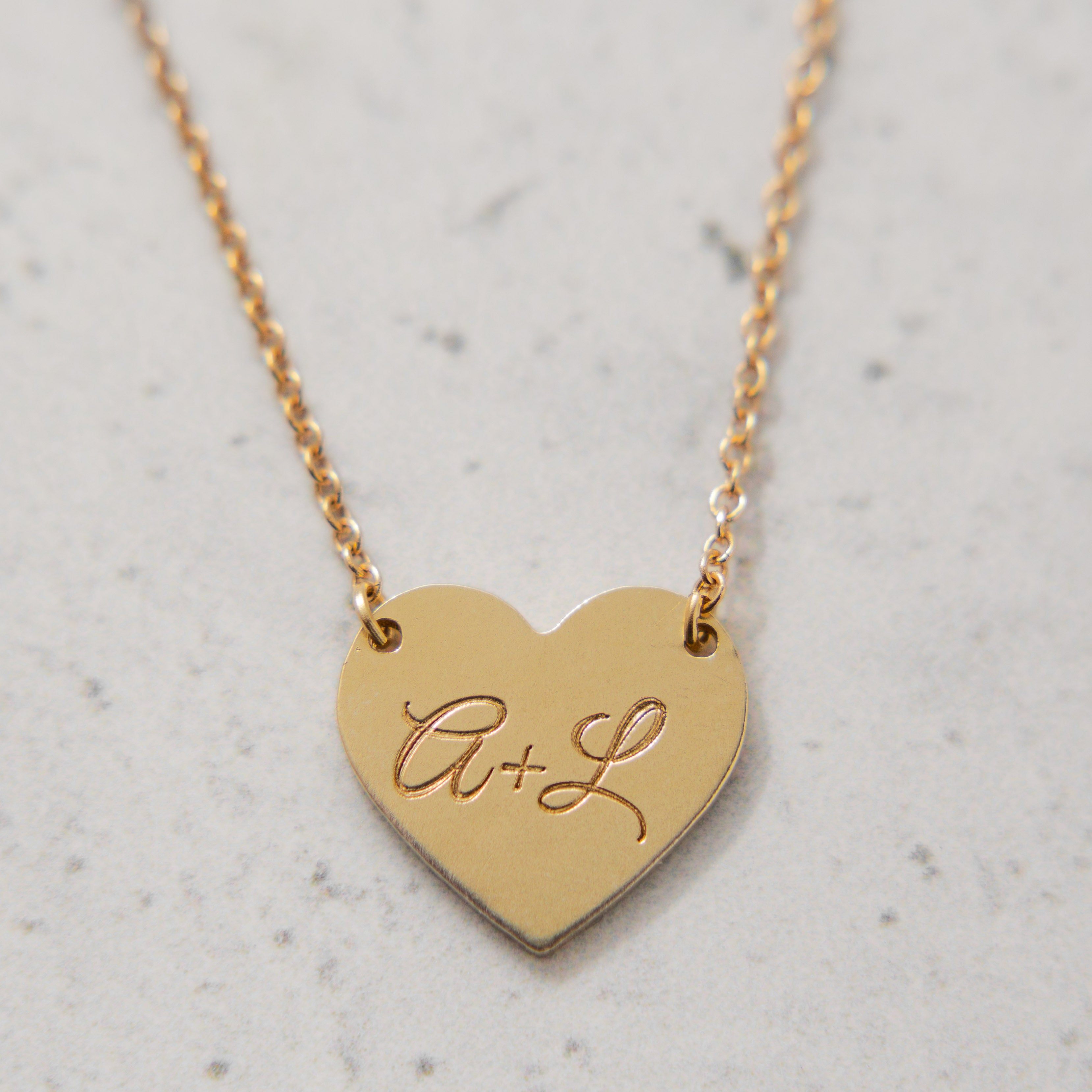 Engravable Heart Necklace