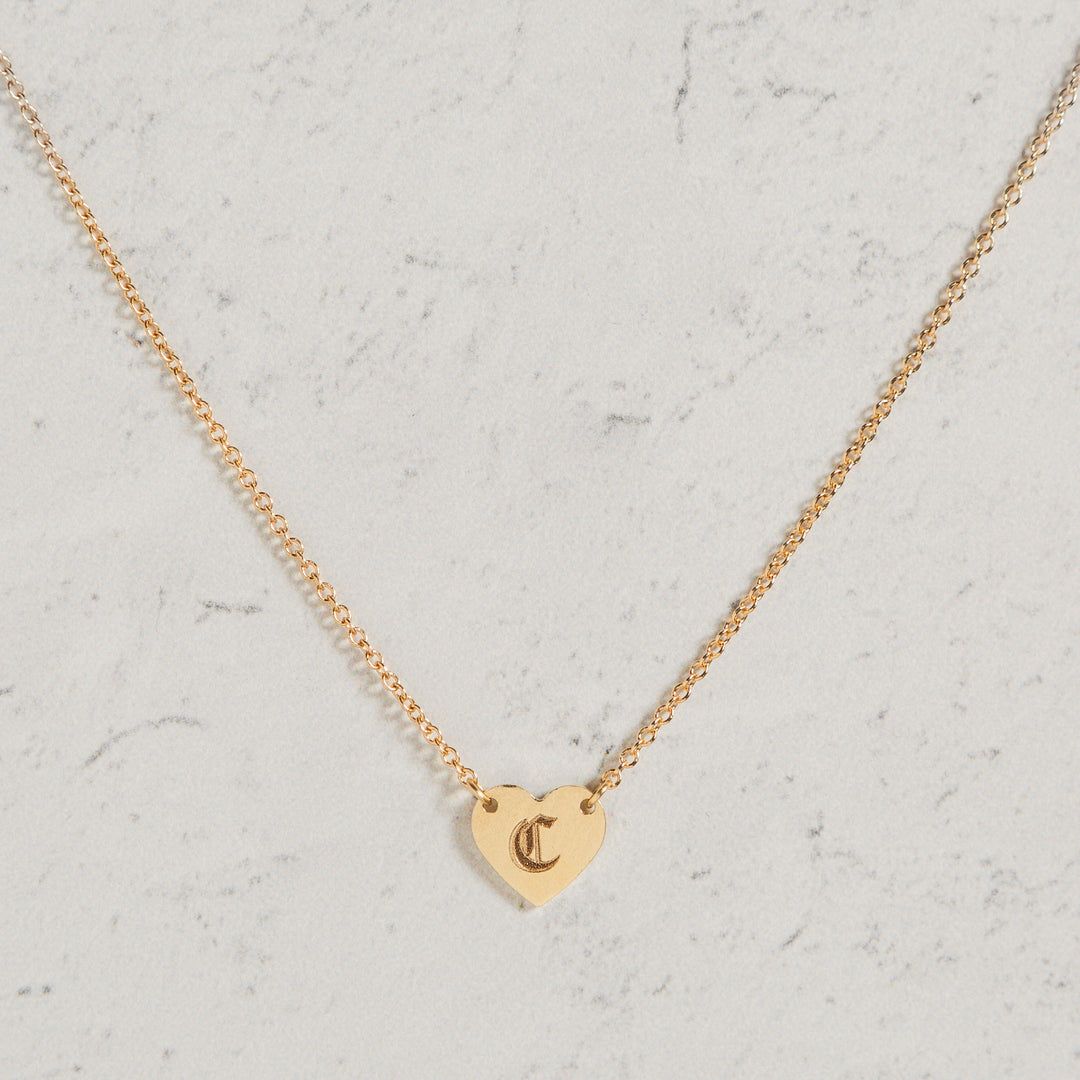 Engravable Mini Heart Necklace