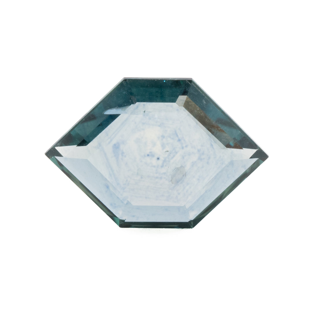Dark Blue/Teal Hexagon Sapphire | 1.75ct