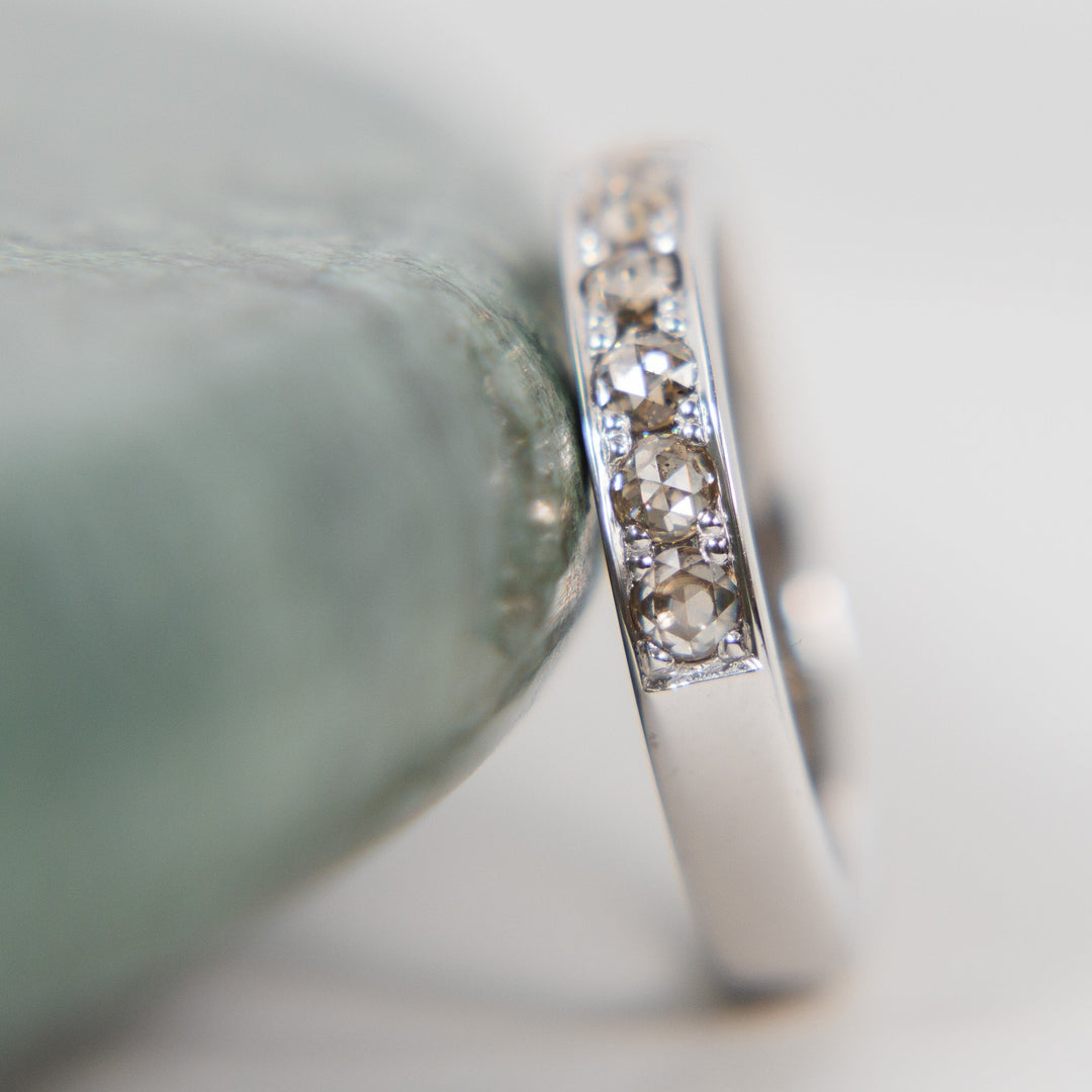 Rose-cut Diamond Band