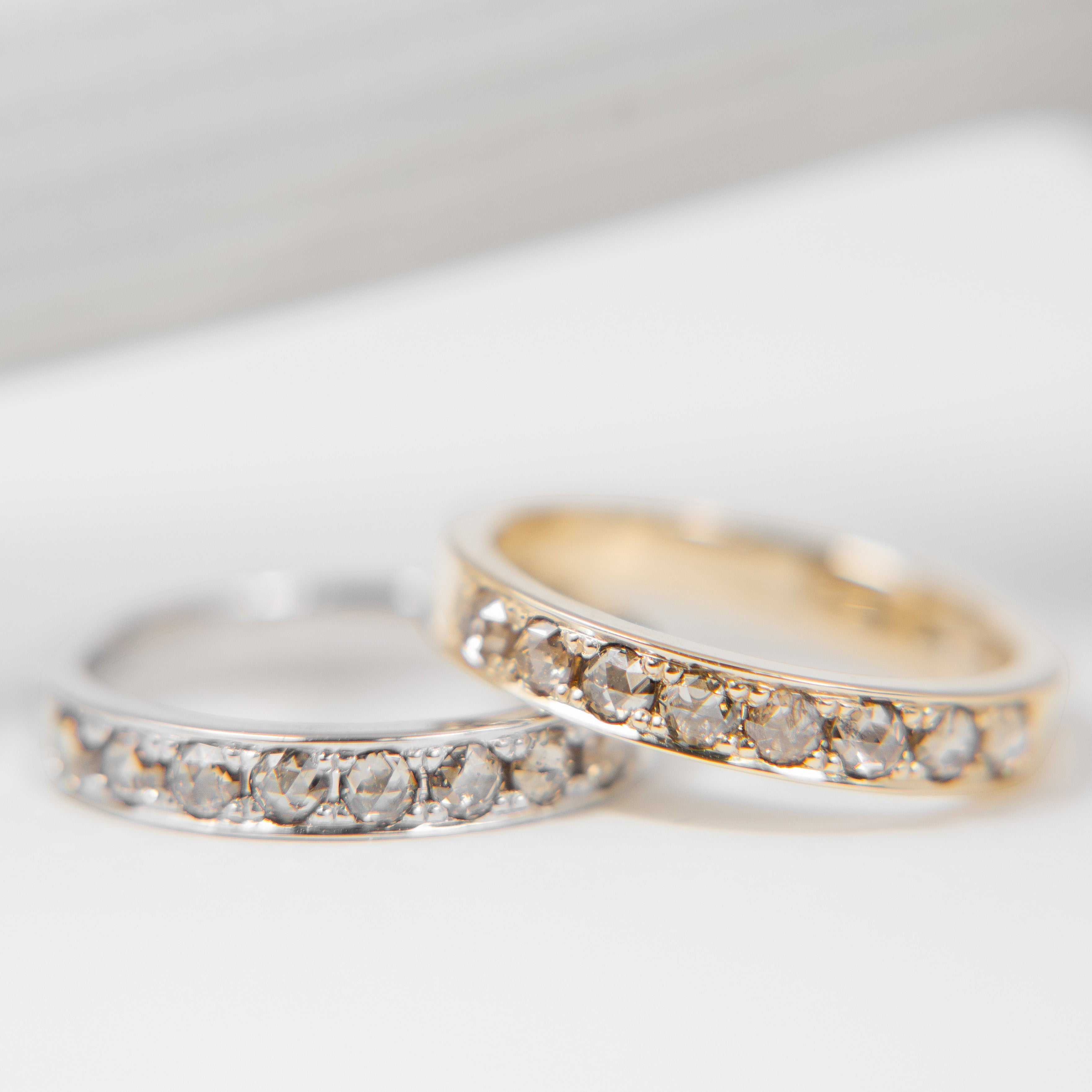 Rose-cut Diamond Band