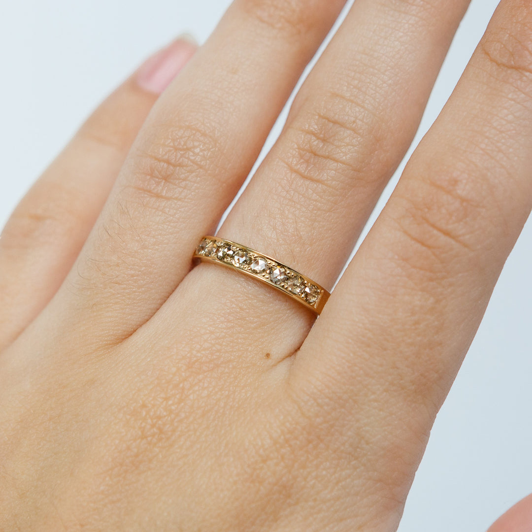 Rose-cut Diamond Band