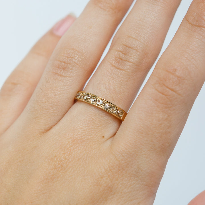 Rose-cut Diamond Band