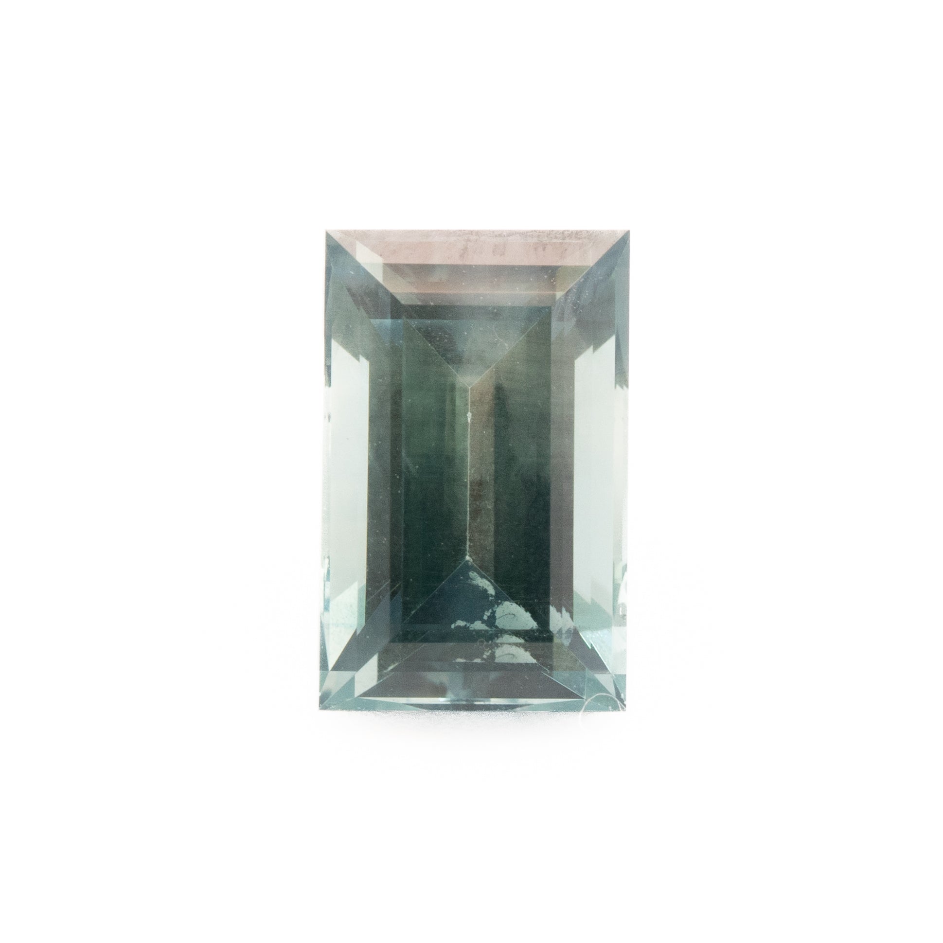 Teal Step Cut Sapphire | 3.18ct | Montana Origin, Unheated