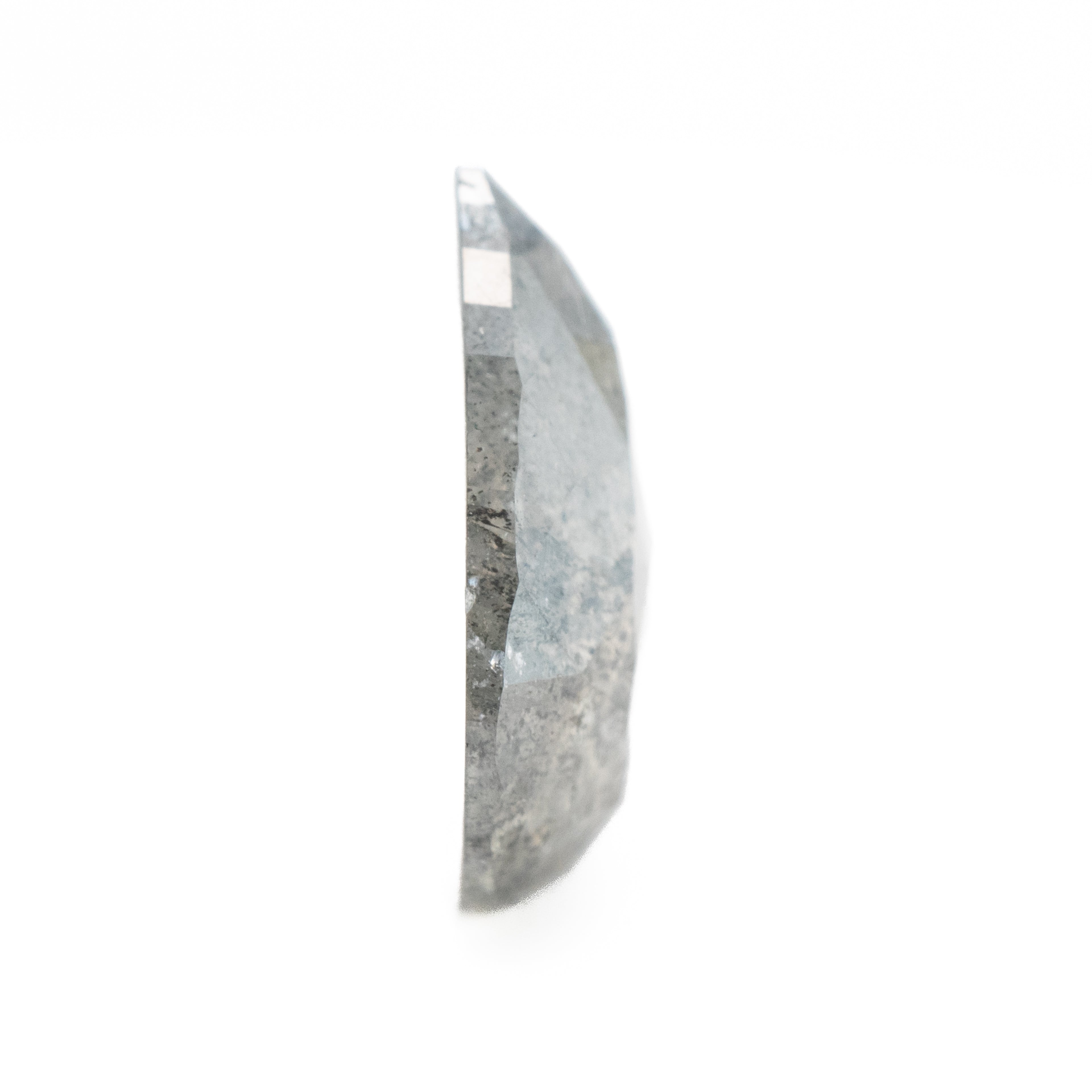 Pear Rose Cut Salt + Pepper Diamond | 2.75ct