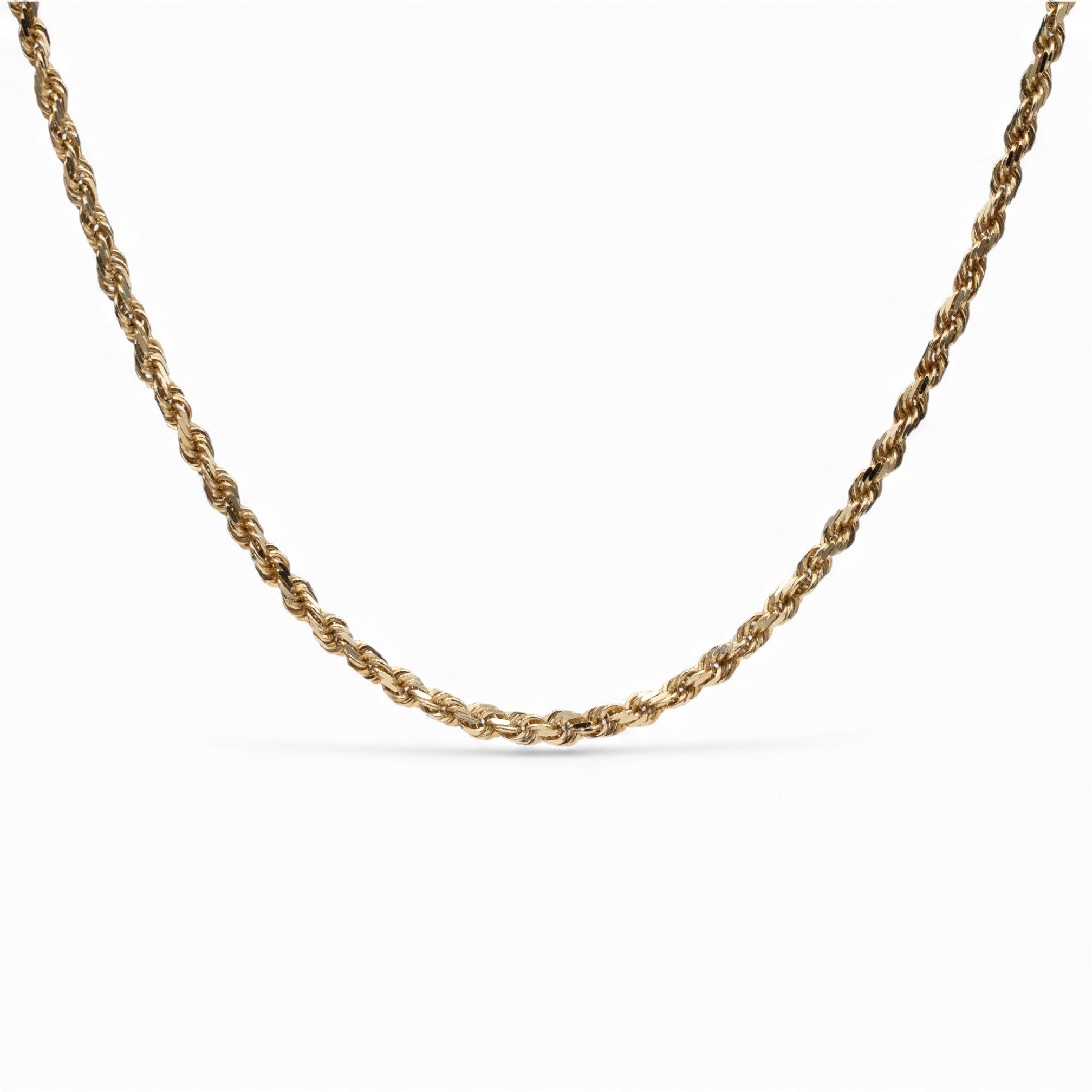 Vintage Diamond Cut Rope Chain