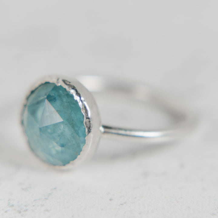 Aurora Gemstone Ring | Aquamarine in Sterling Silver