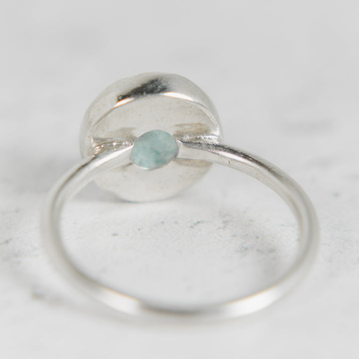 Aurora Gemstone Ring | Aquamarine in Sterling Silver