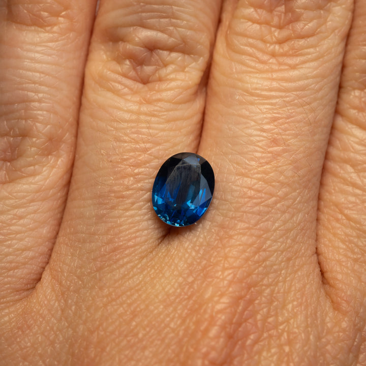 Post-Consumer Unheated Blue Sapphire Oval | 2.42 ct.