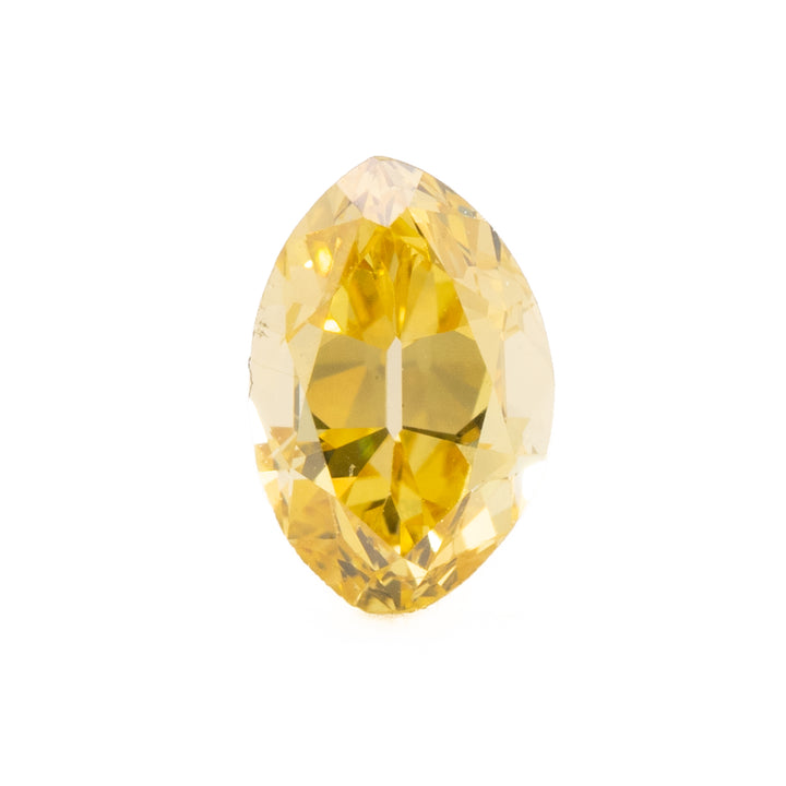Cognac Antique Moval Diamond | 0.49ct | Fancy Deep Brown-Yellow, VS1