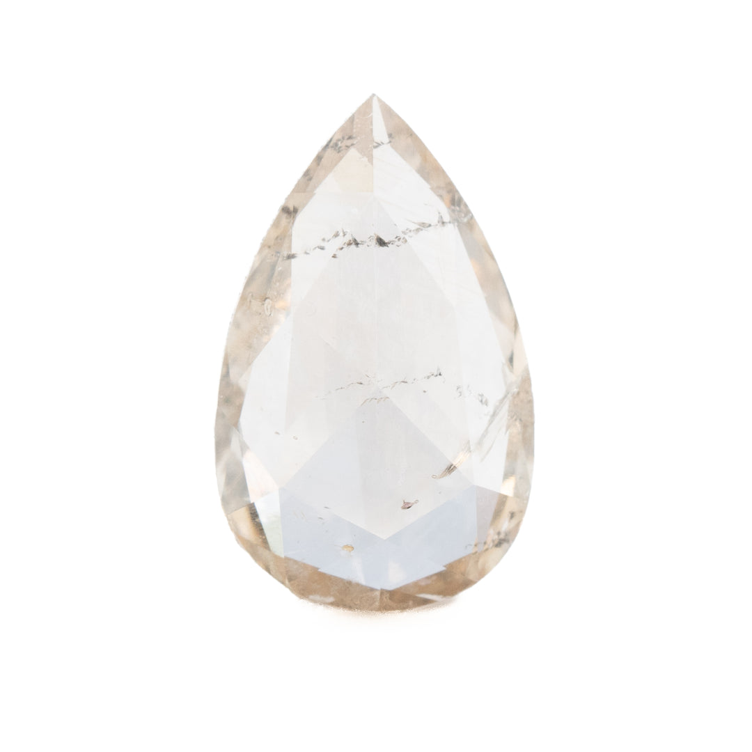 Pear Rose Cut Champagne Diamond | 0.70ct