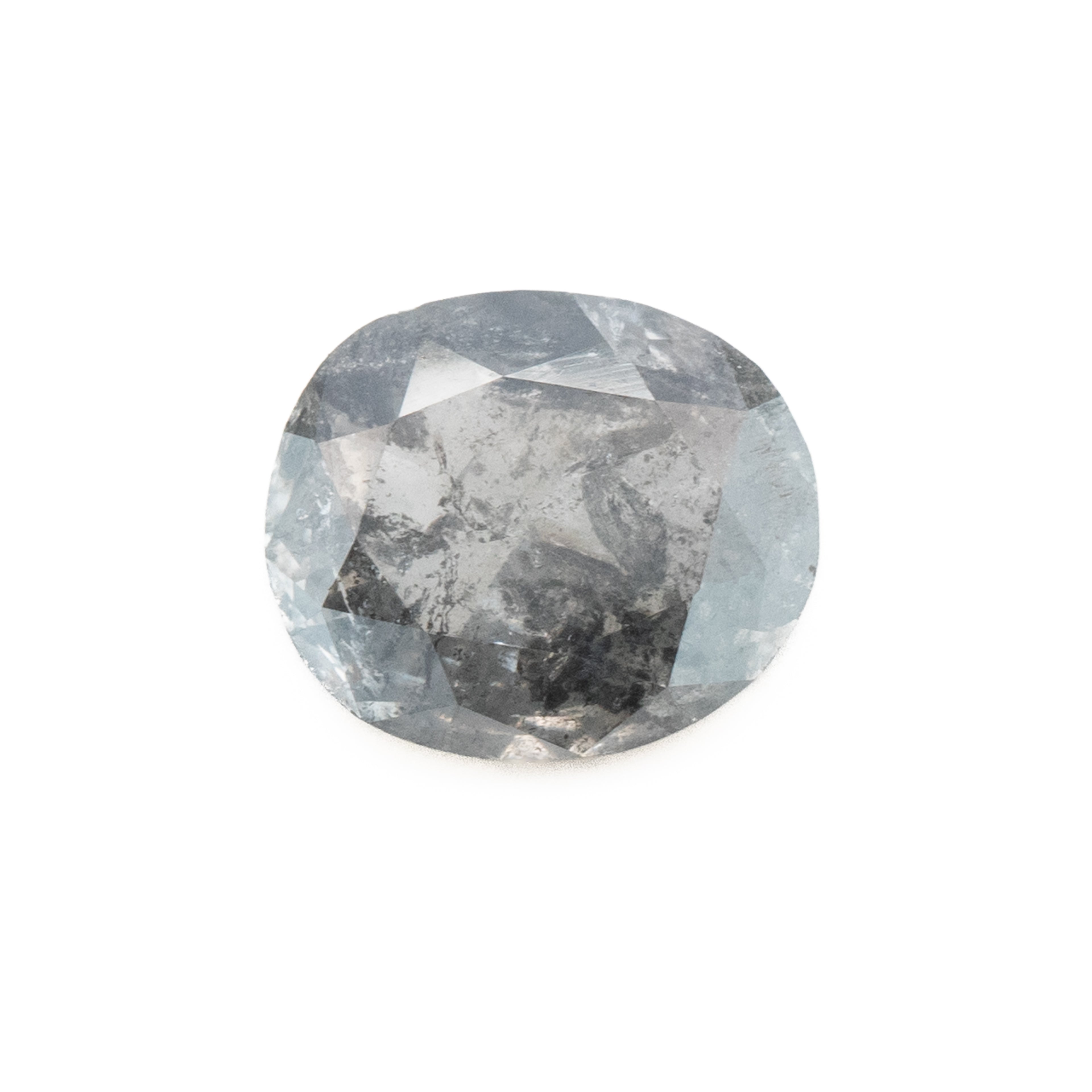 Oval Double-Cut Salt + Pepper Diamond | 1.08ct