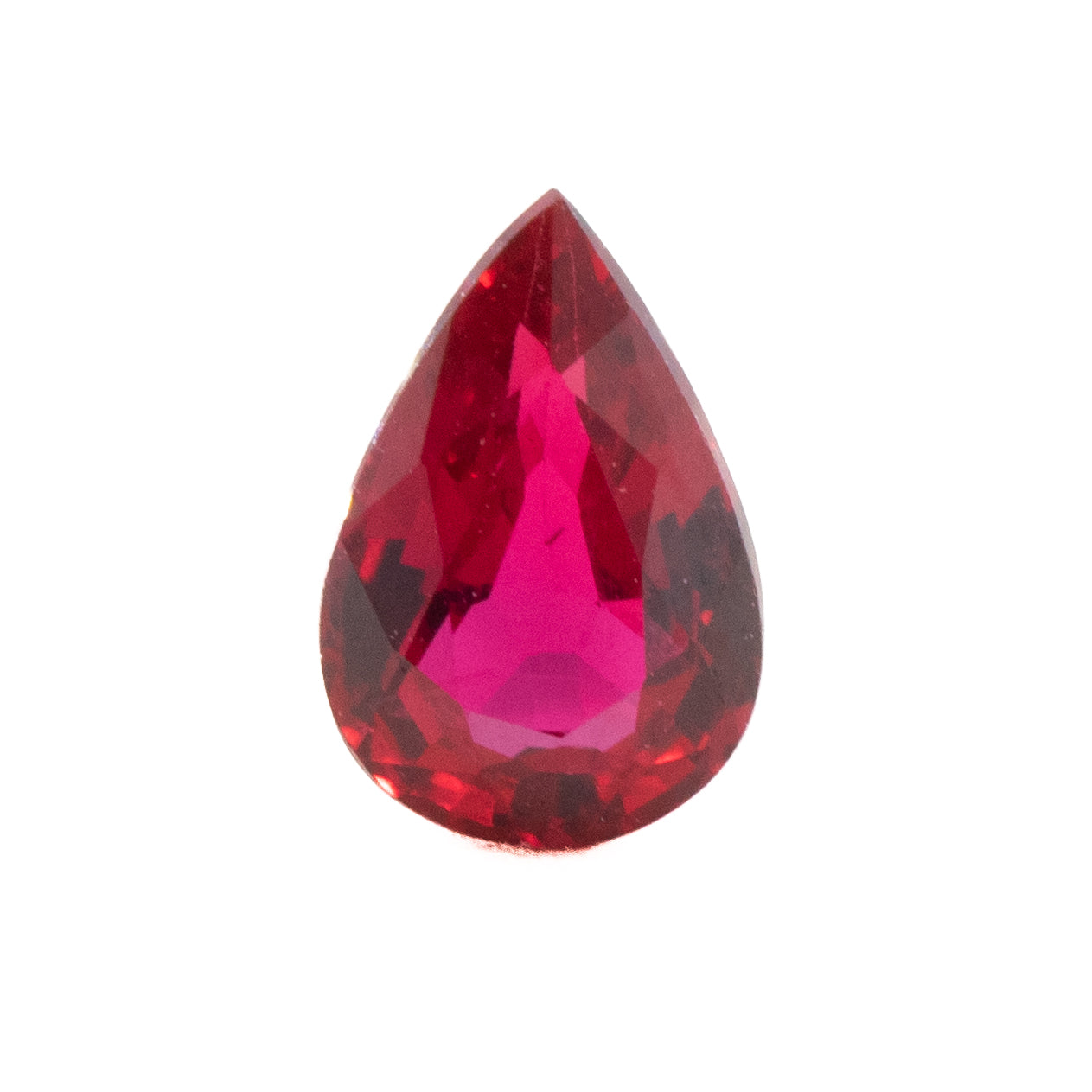 Crimsonflare | Pear Brilliant-Cut Ruby, 0.59 ct