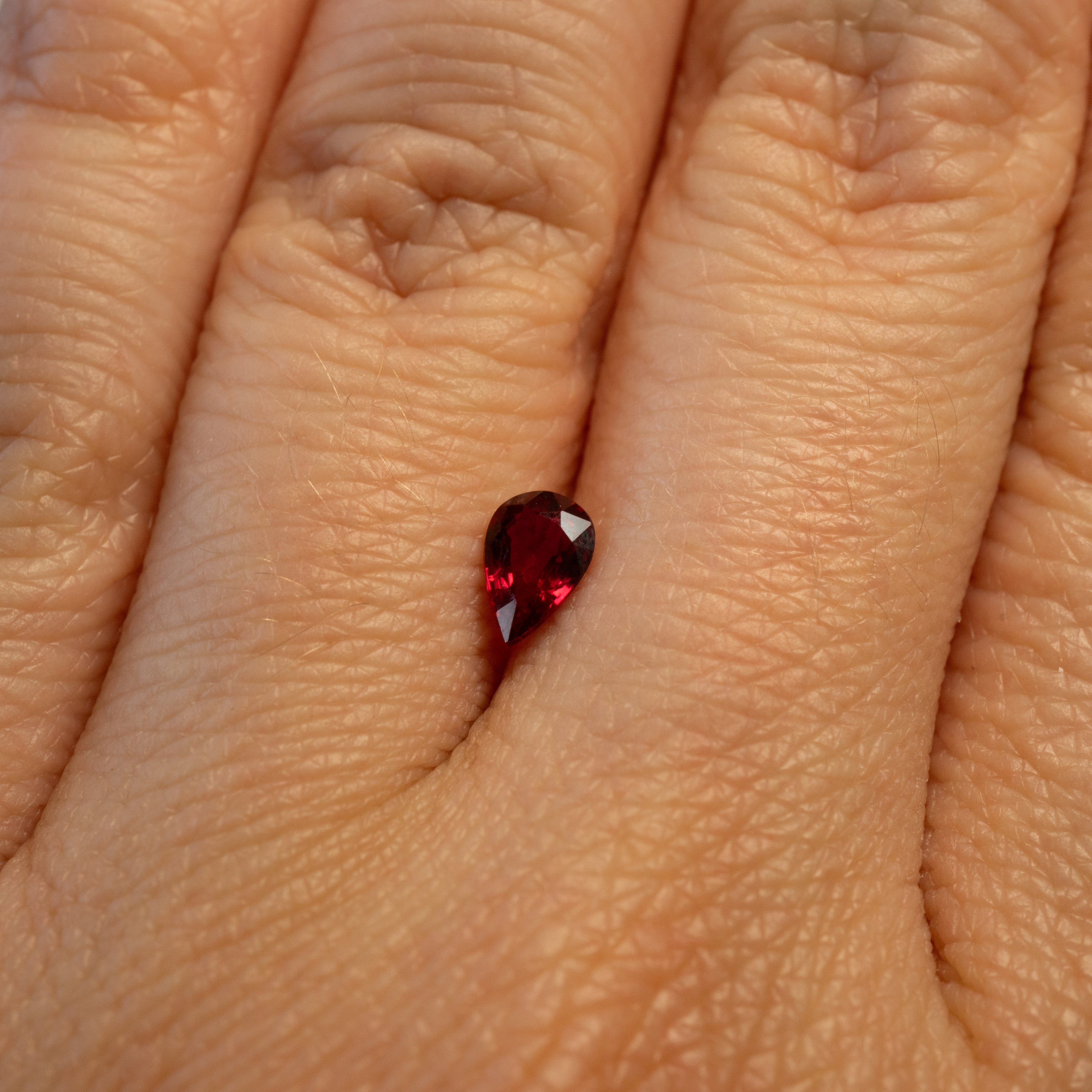 Crimsonflare | Pear Brilliant-Cut Ruby, 0.59 ct