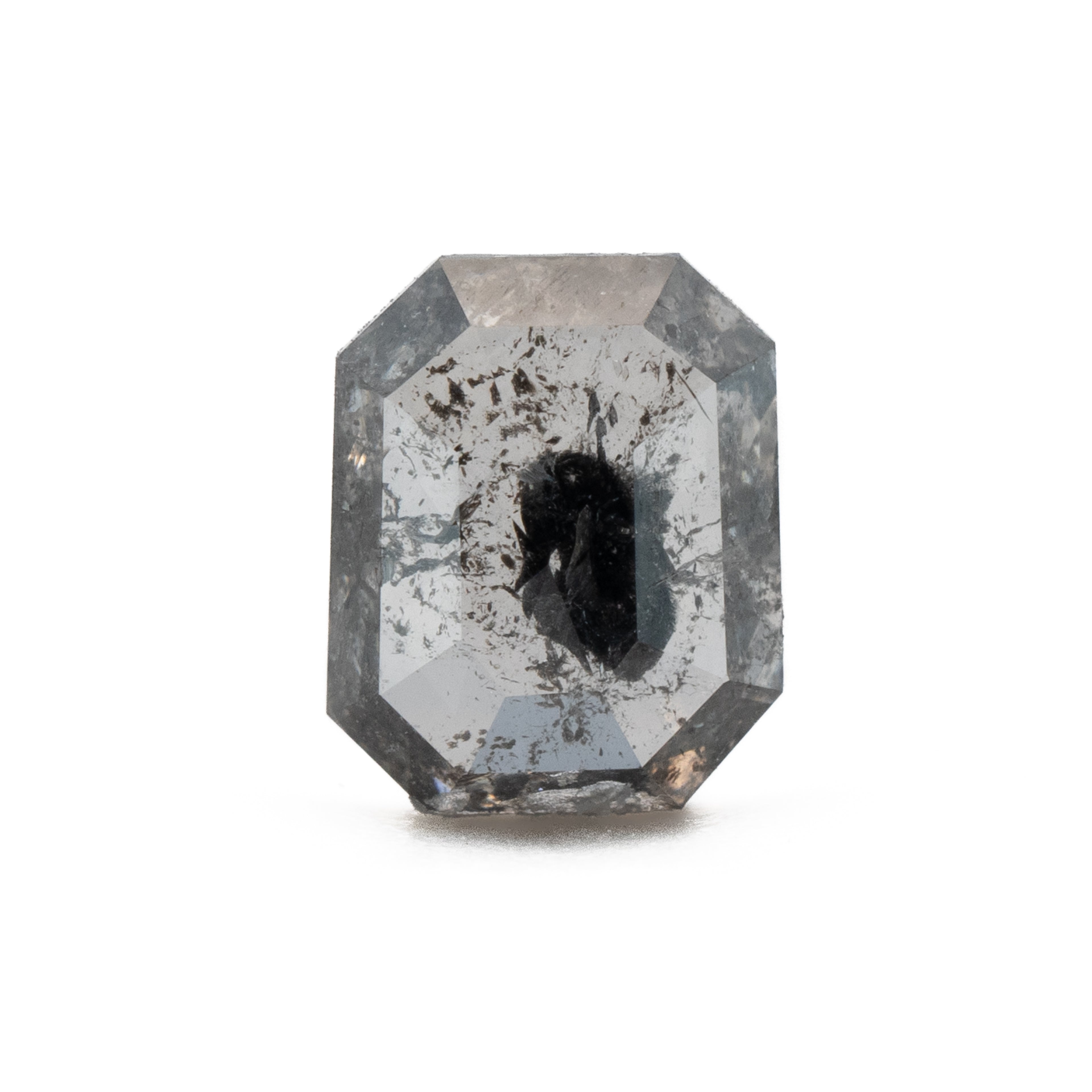 Cut Corner Rectangle Rose Cut Salt + Pepper Diamond No.2 | 0.49ct