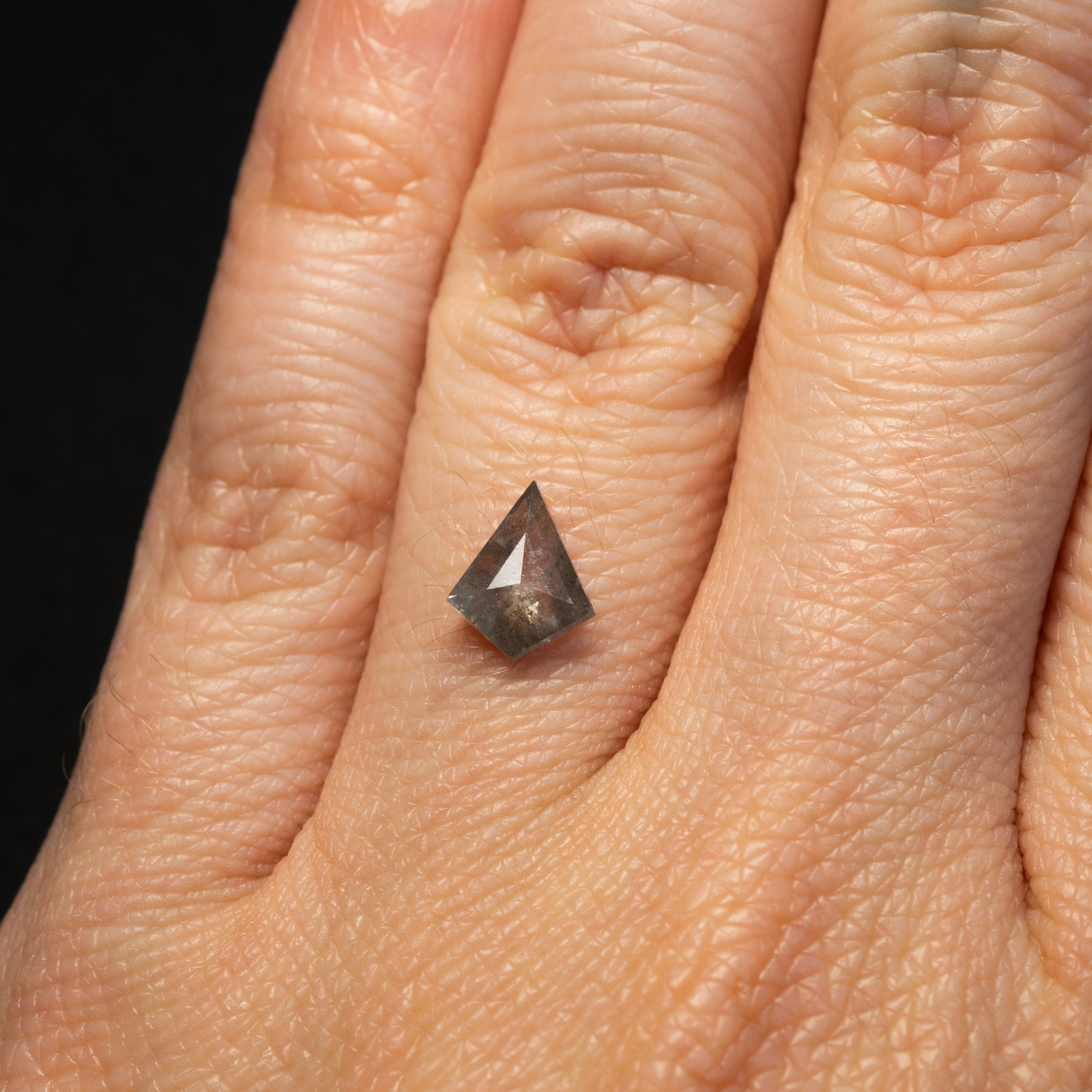 Kite Rose Cut Salt + Pepper Diamond | 0.79ct