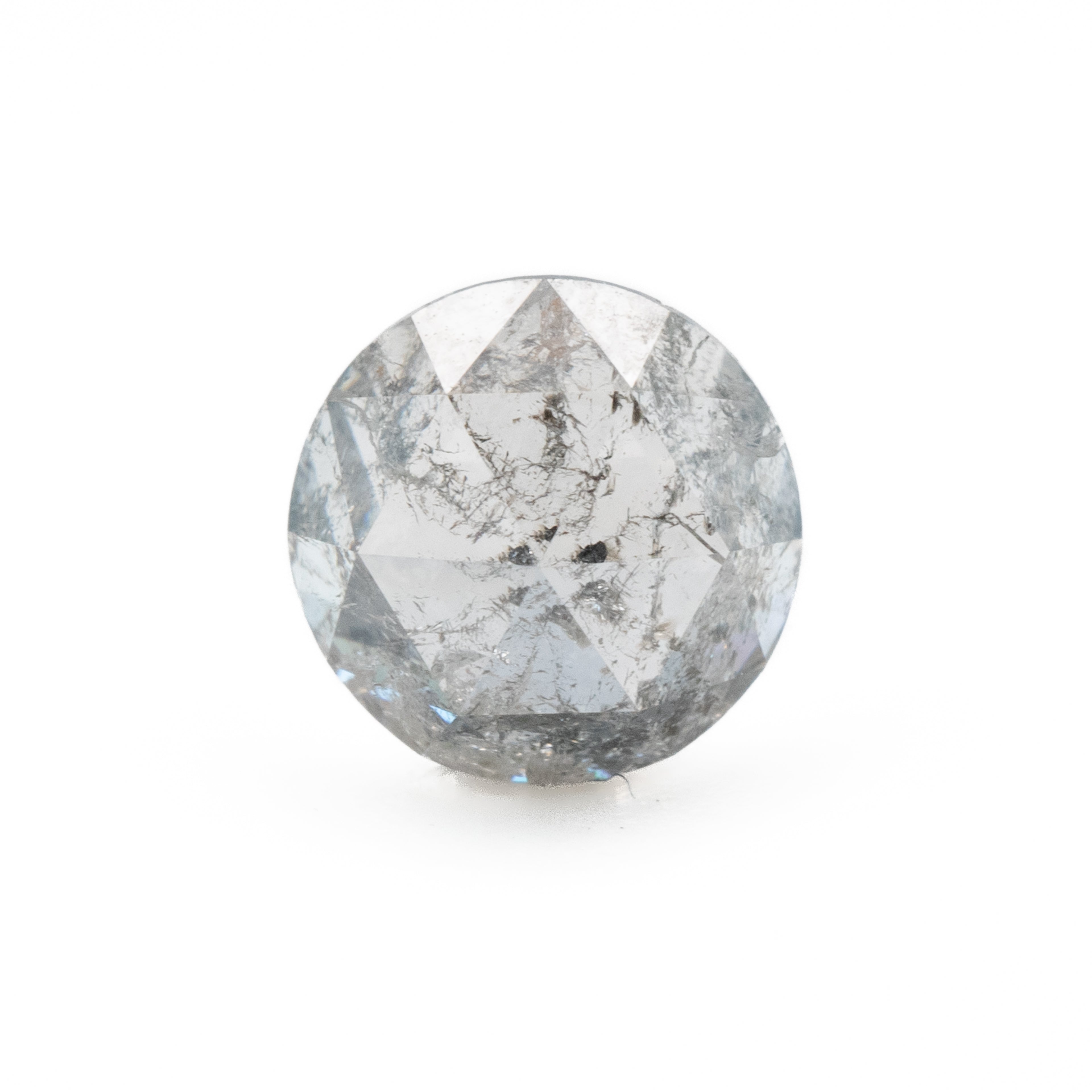 Round Rose Cut Salt + Pepper Diamond | 1ct