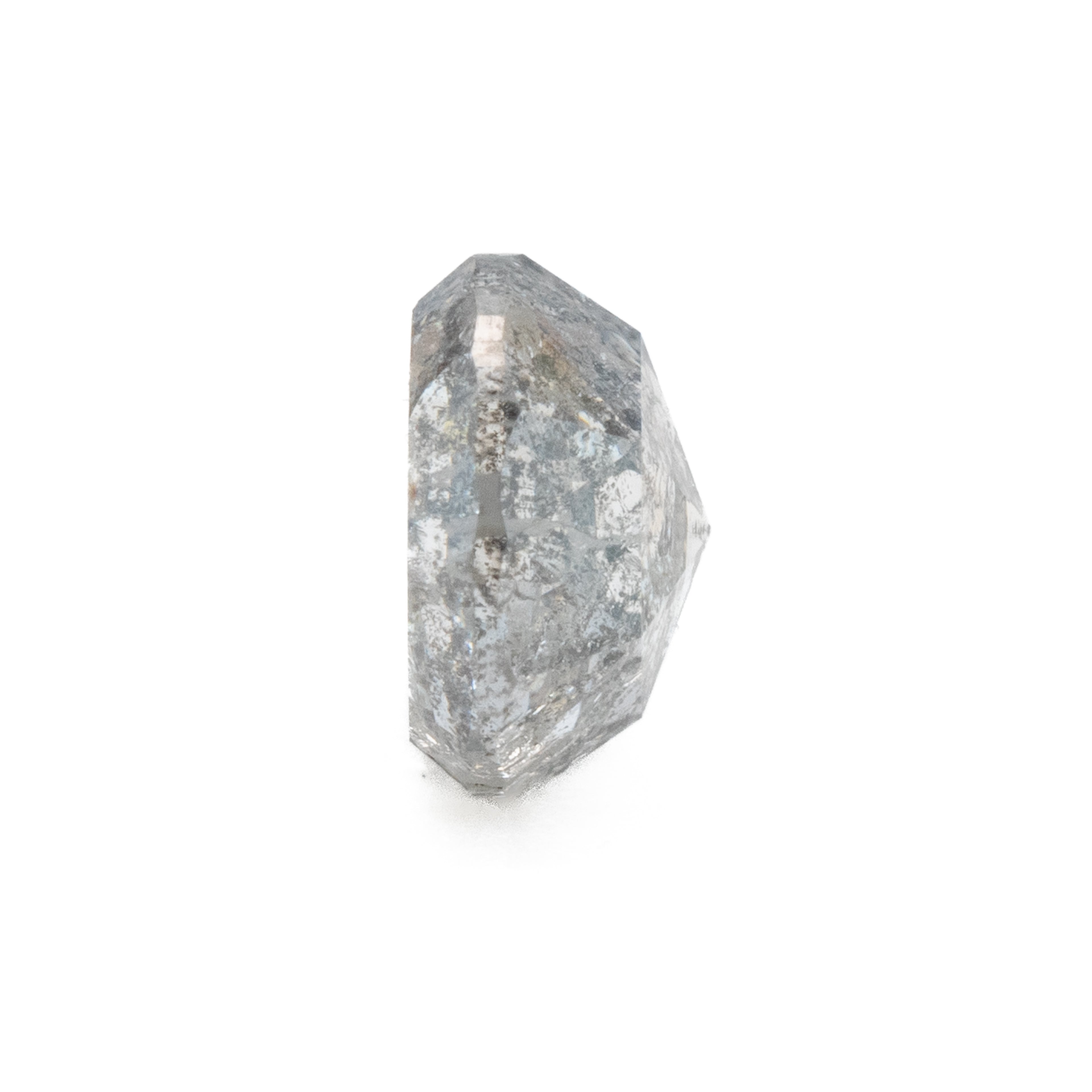 Round Rose Cut Salt + Pepper Diamond | 1ct