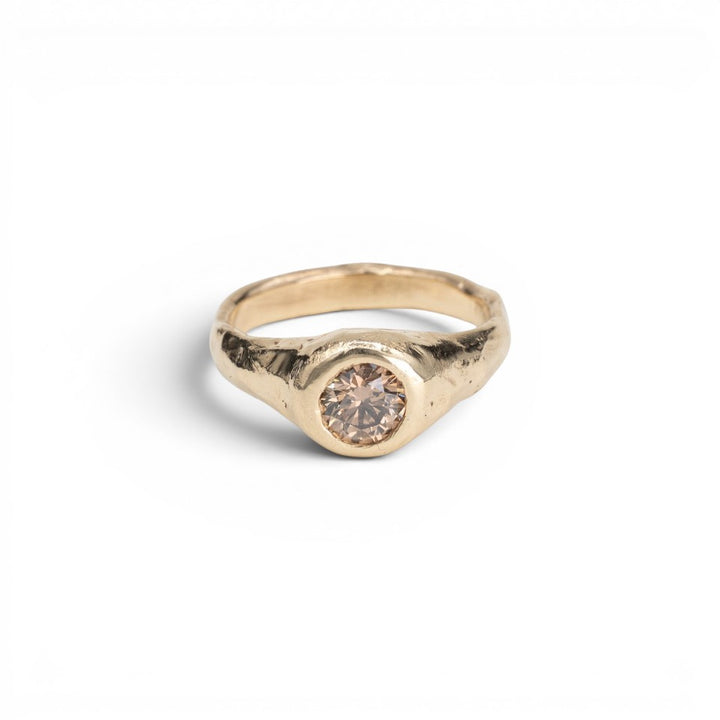 Earthform Ring - Champagne Diamond