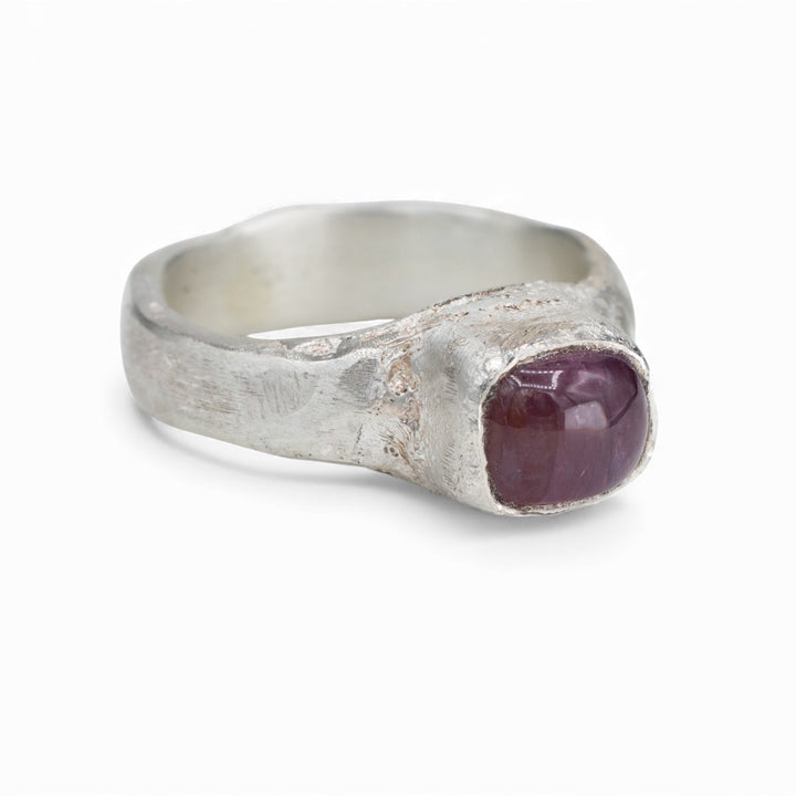 Rose Relic Ring — Pink Tourmaline Cabochon