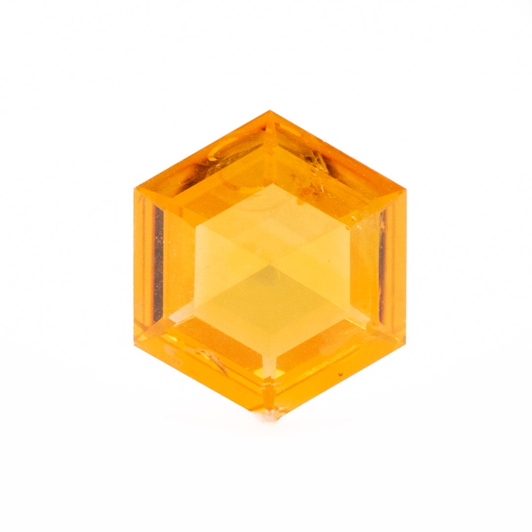 Yellow Hexagonal Step Cut Sapphire| 0.76ct | Montana Origin, Unheated
