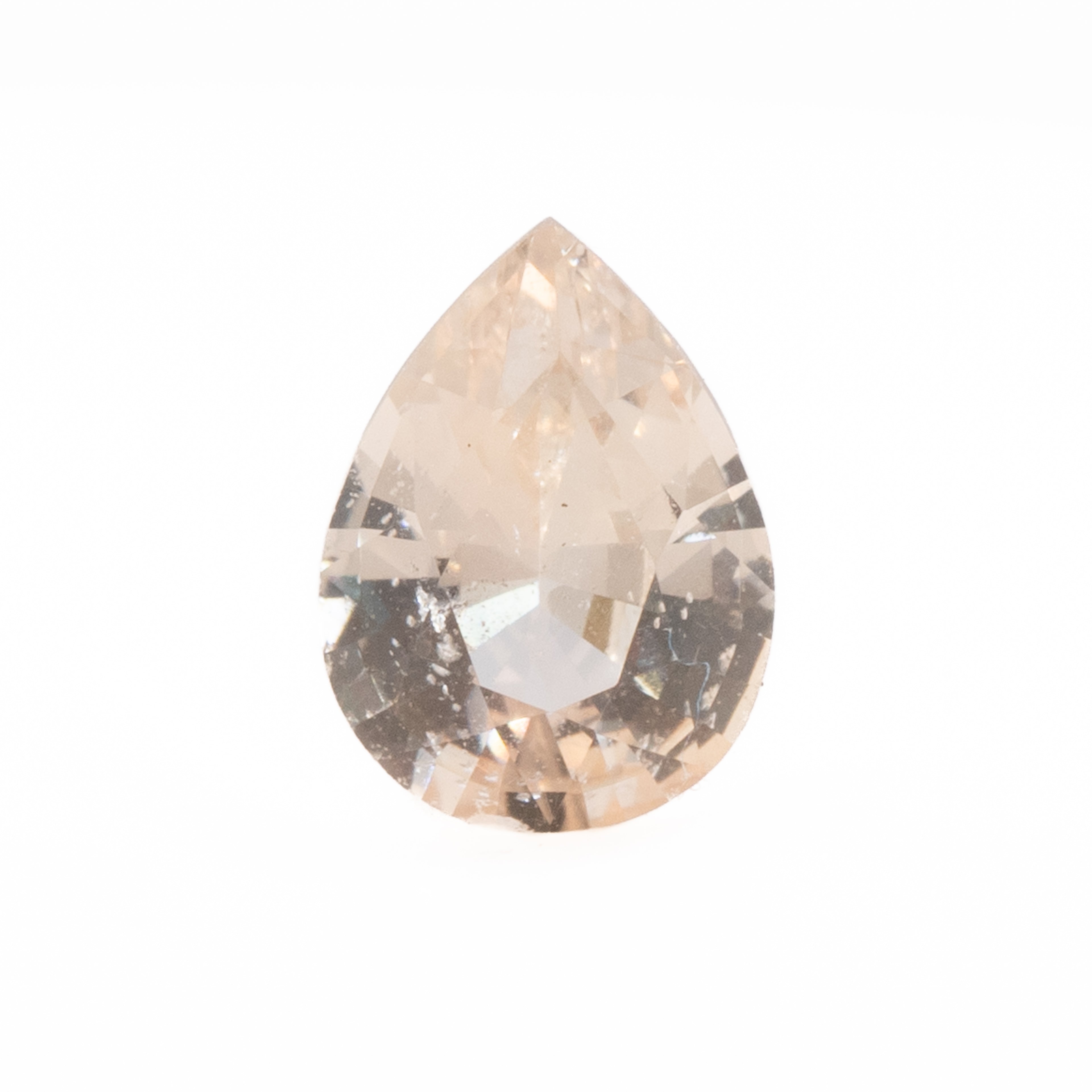 Sunspire | Pear Brilliant-Cut Pale Orange Sapphire, 0.78 ct (Sri Lanka)