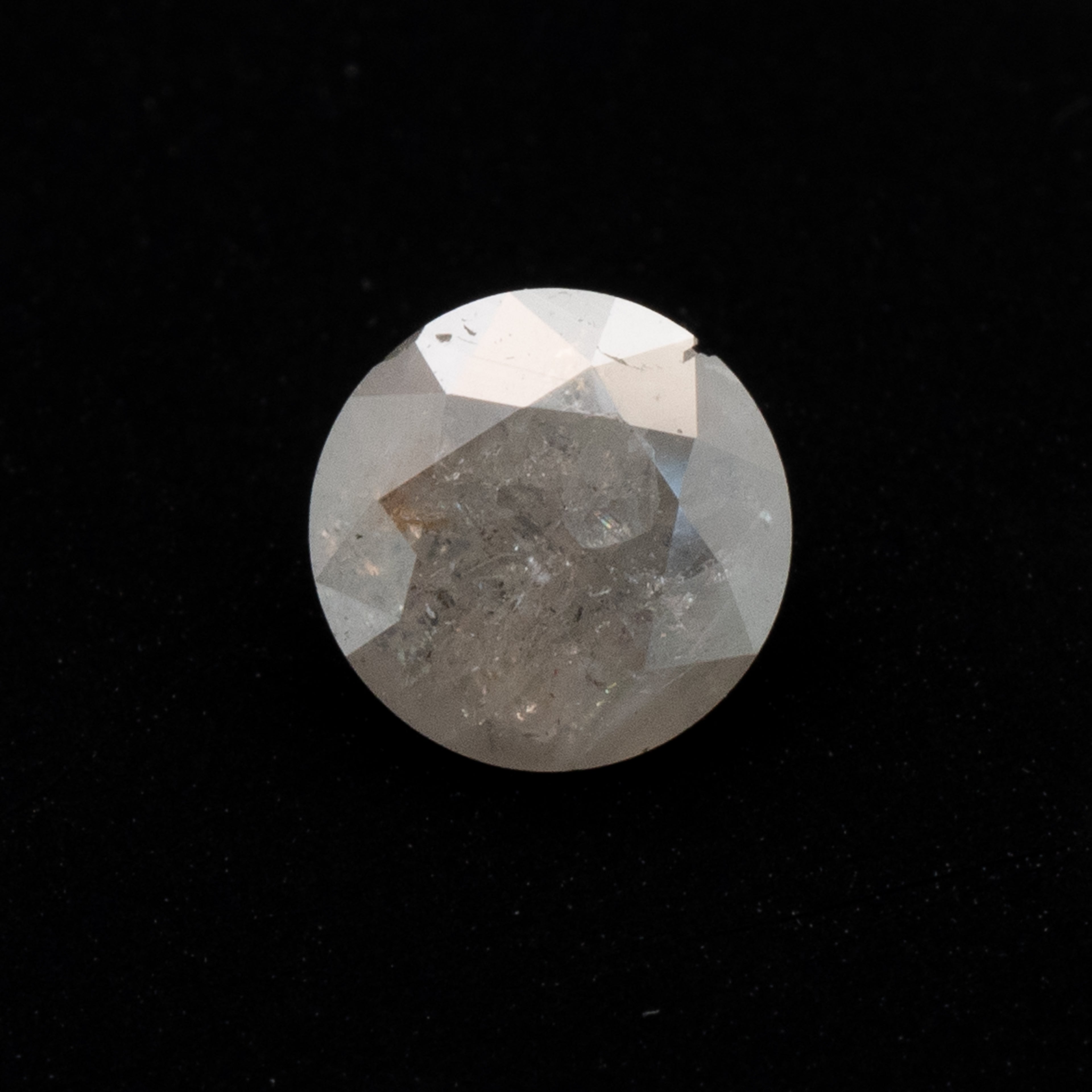 Round Brilliant Salt + Pepper Diamond | 0.29ct