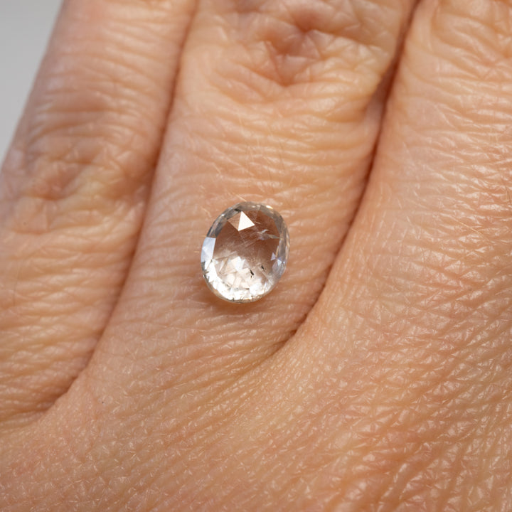 Oval Rose Cut Salt + Pepper Diamond | 1.10ct | Canada Origin