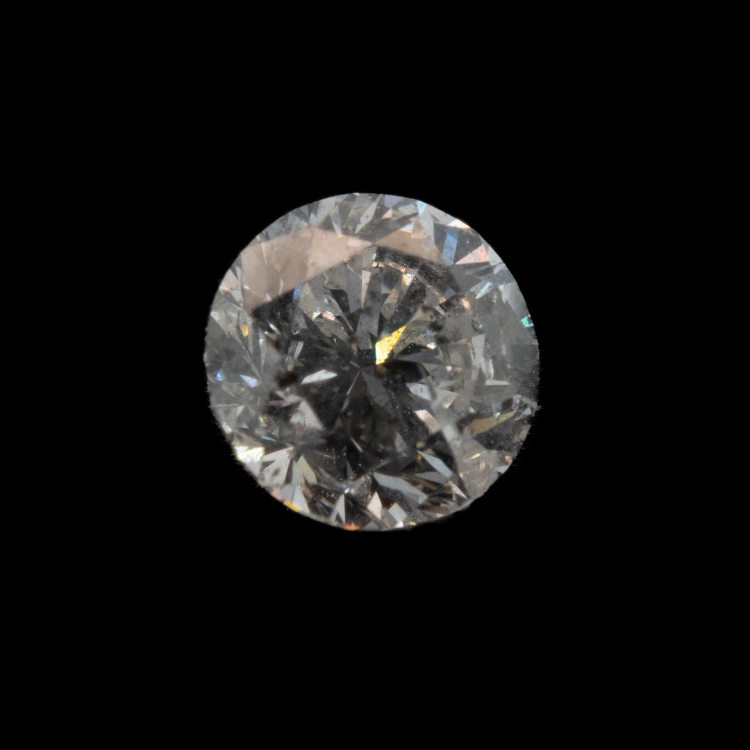 Round Brilliant Salt + Pepper Diamond | 0.58ct | Canada Origin