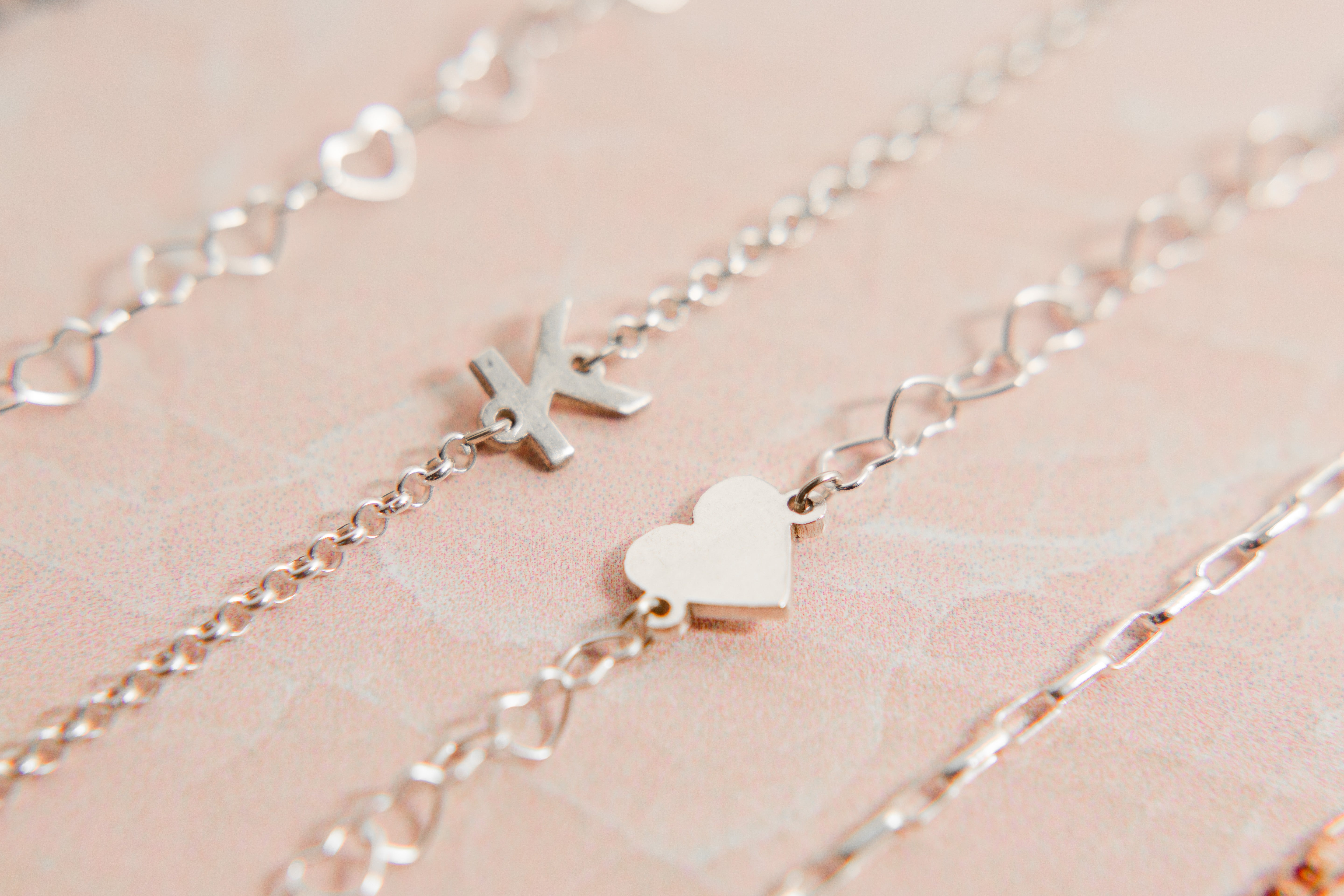 Solid Metal Letter Charm