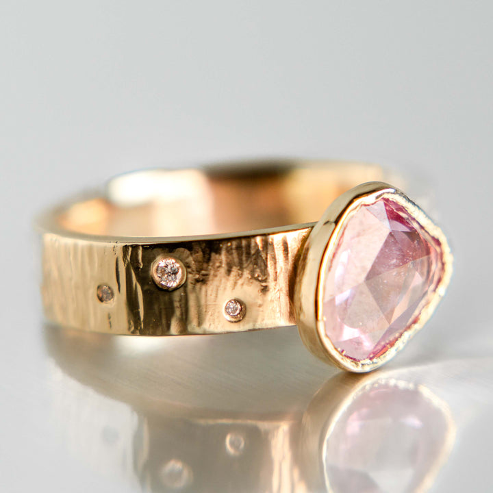 Aurora Sapphire Birch Ring