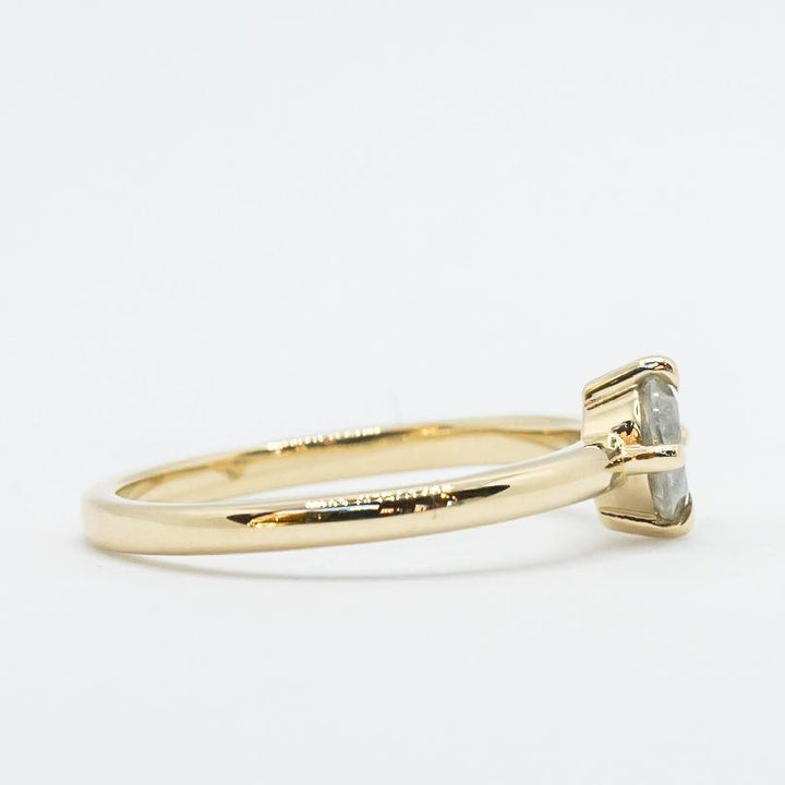 Compass-Set Icy Diamond Ring in 14k Yellow Gold No.2