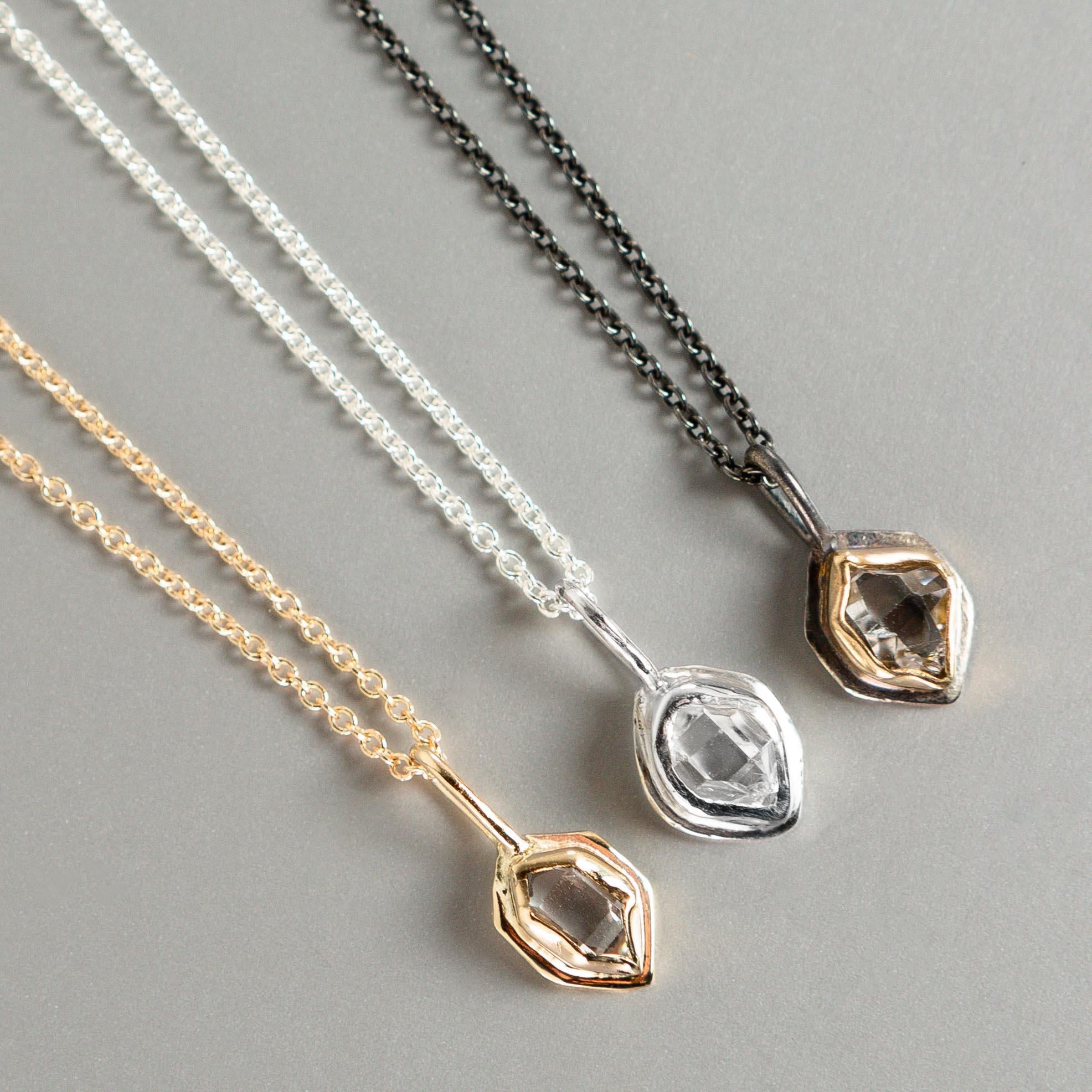 Glacier Petite Charm | Herkimer Diamond