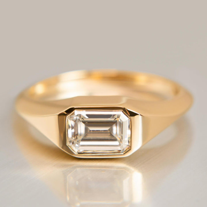 Hemlock Ring with Moissanite