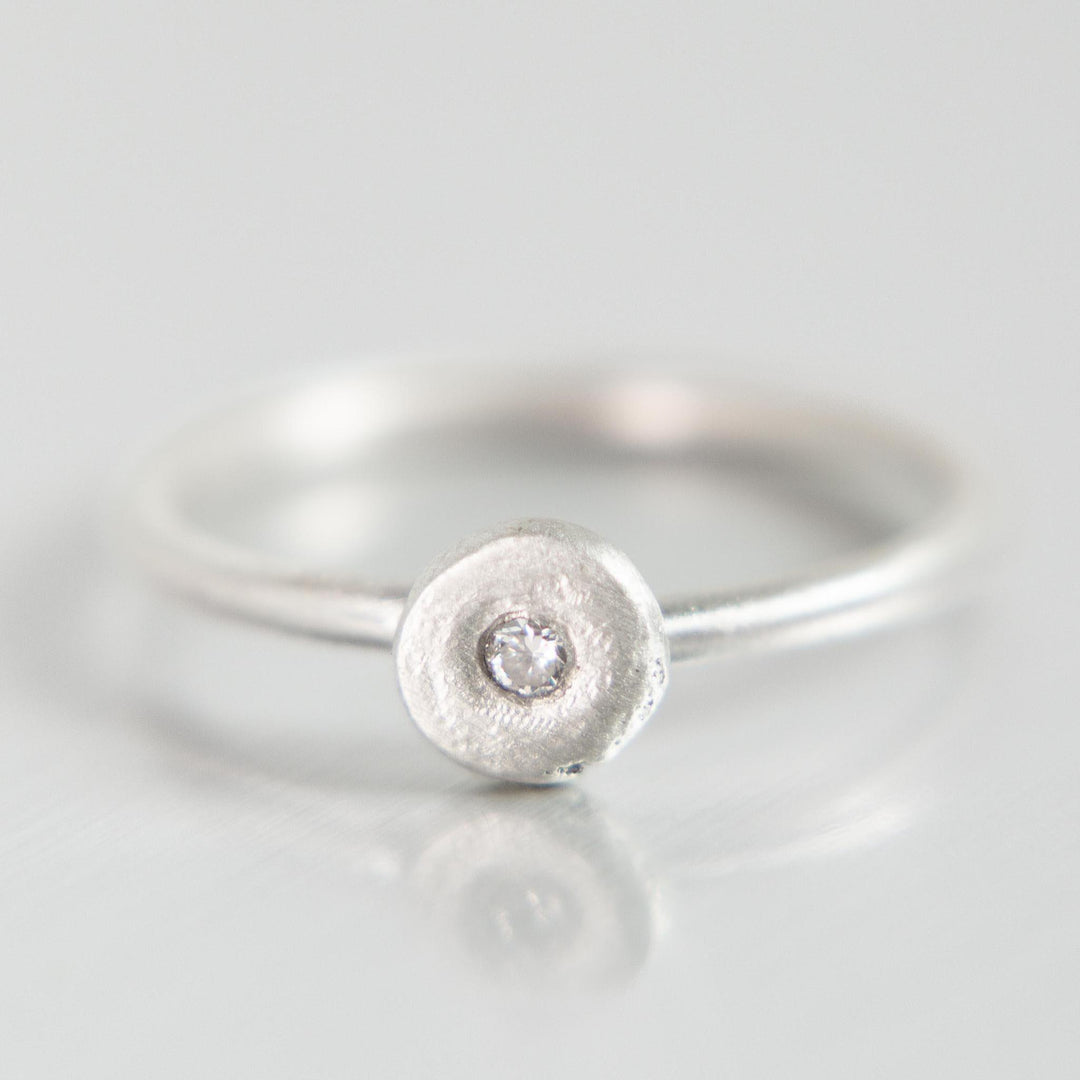 Pebble Ring in Sterling Silver