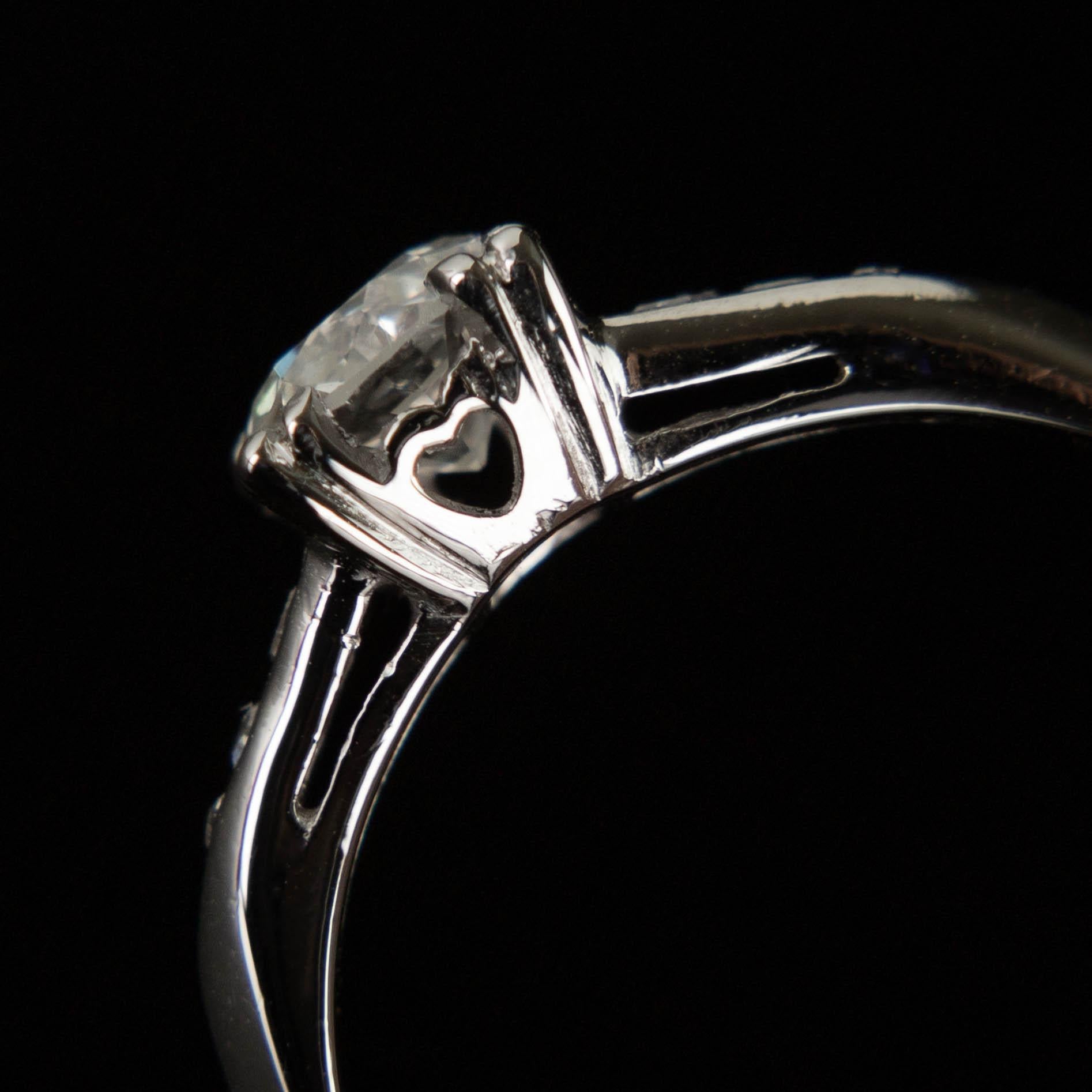 Mid Century Platinum Diamond Ring | Circa 1950