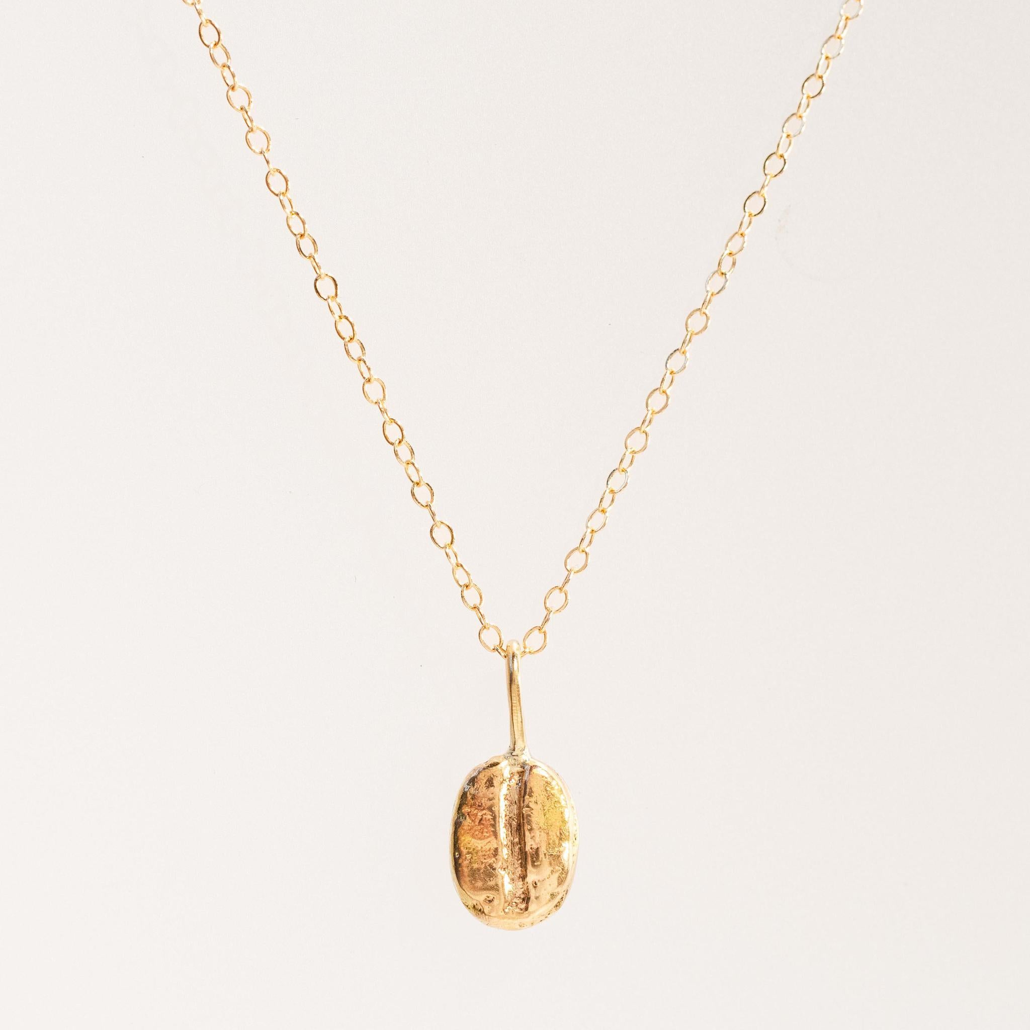 Cast Coffee Bean Charm