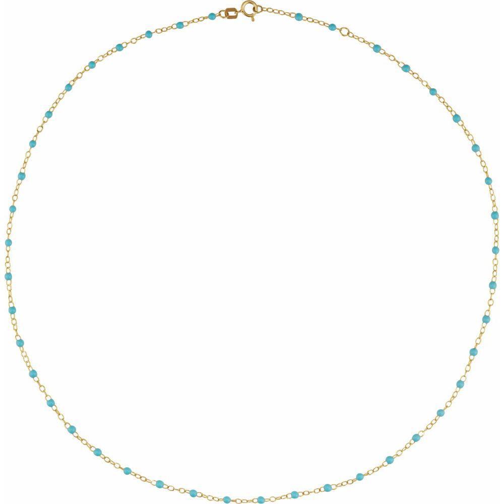 Enamel Bead Necklace