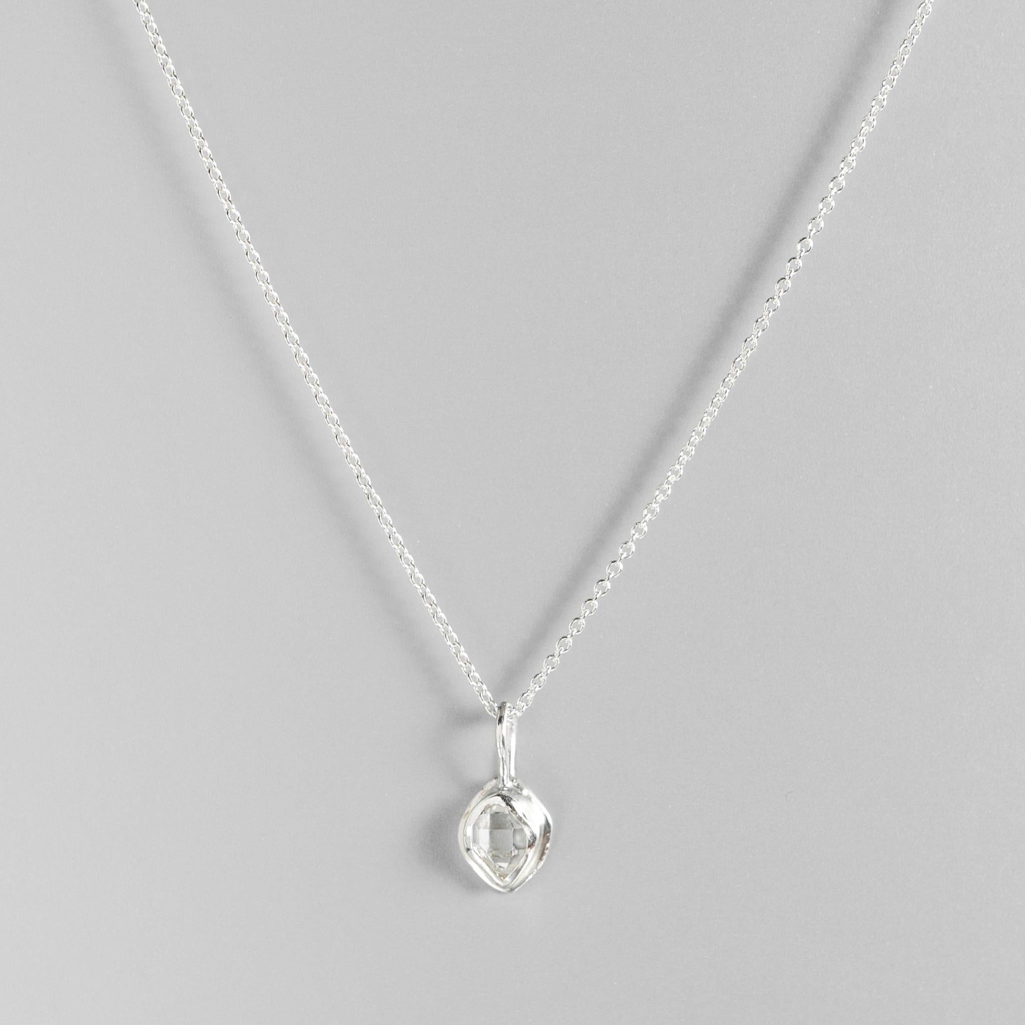 Glacier Petite Charm | Herkimer Diamond