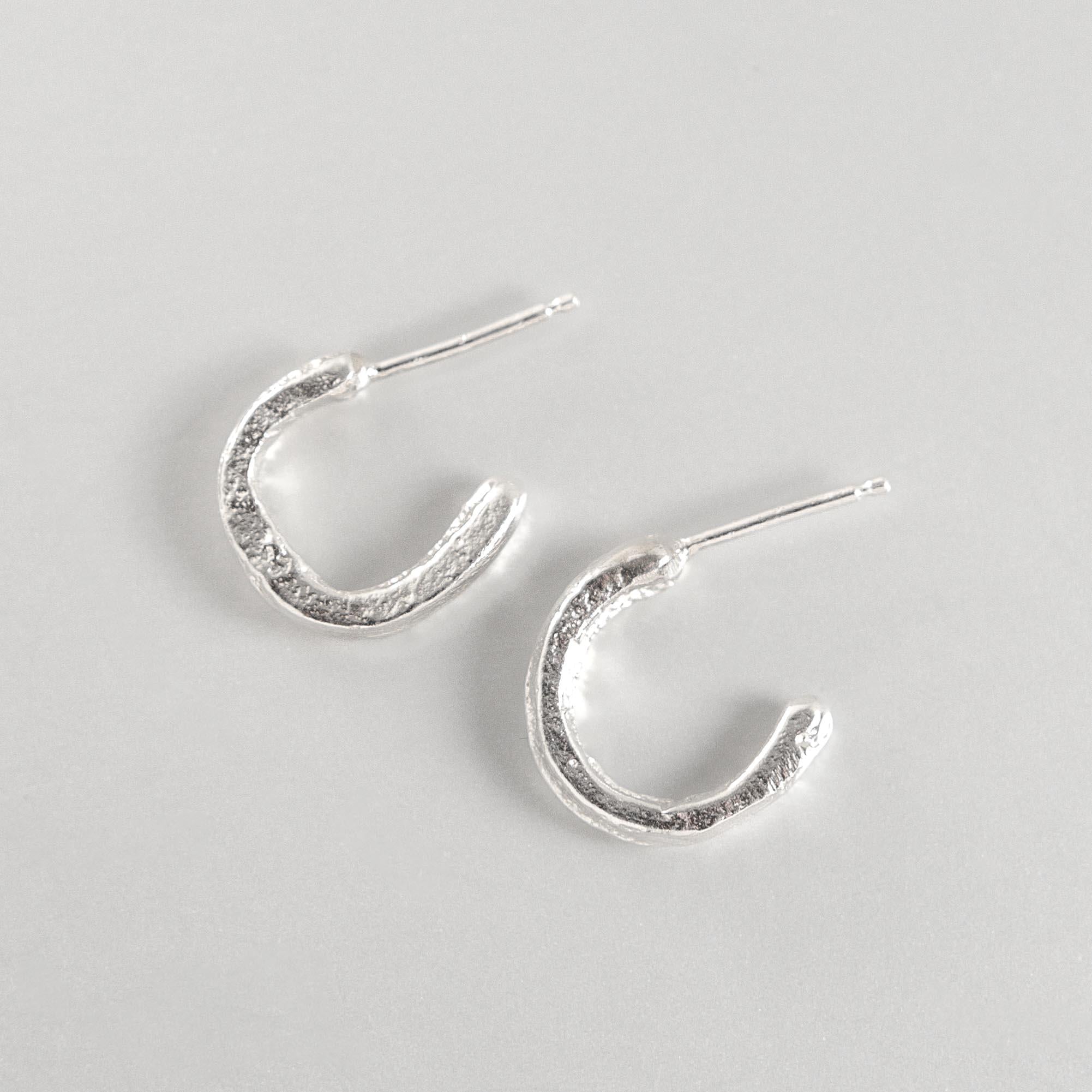 Relic Hoop Earrings in Sterling Silver