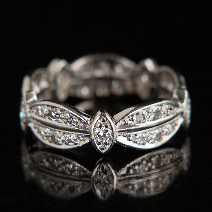 Mid-Centery Diamond Eternity Band | Platinum |circa 1950