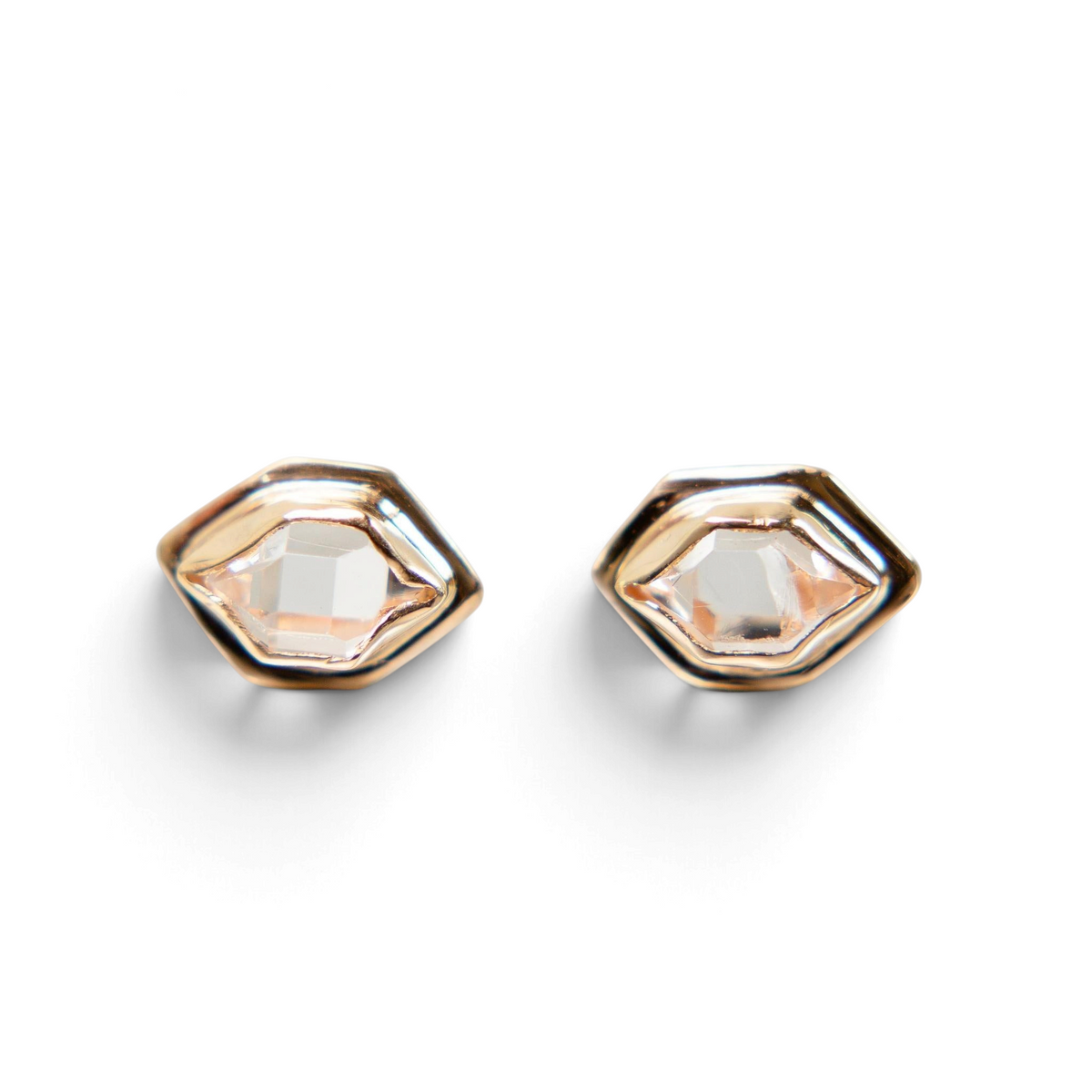 Glacier Mini Herkimer quartz stud earrings
