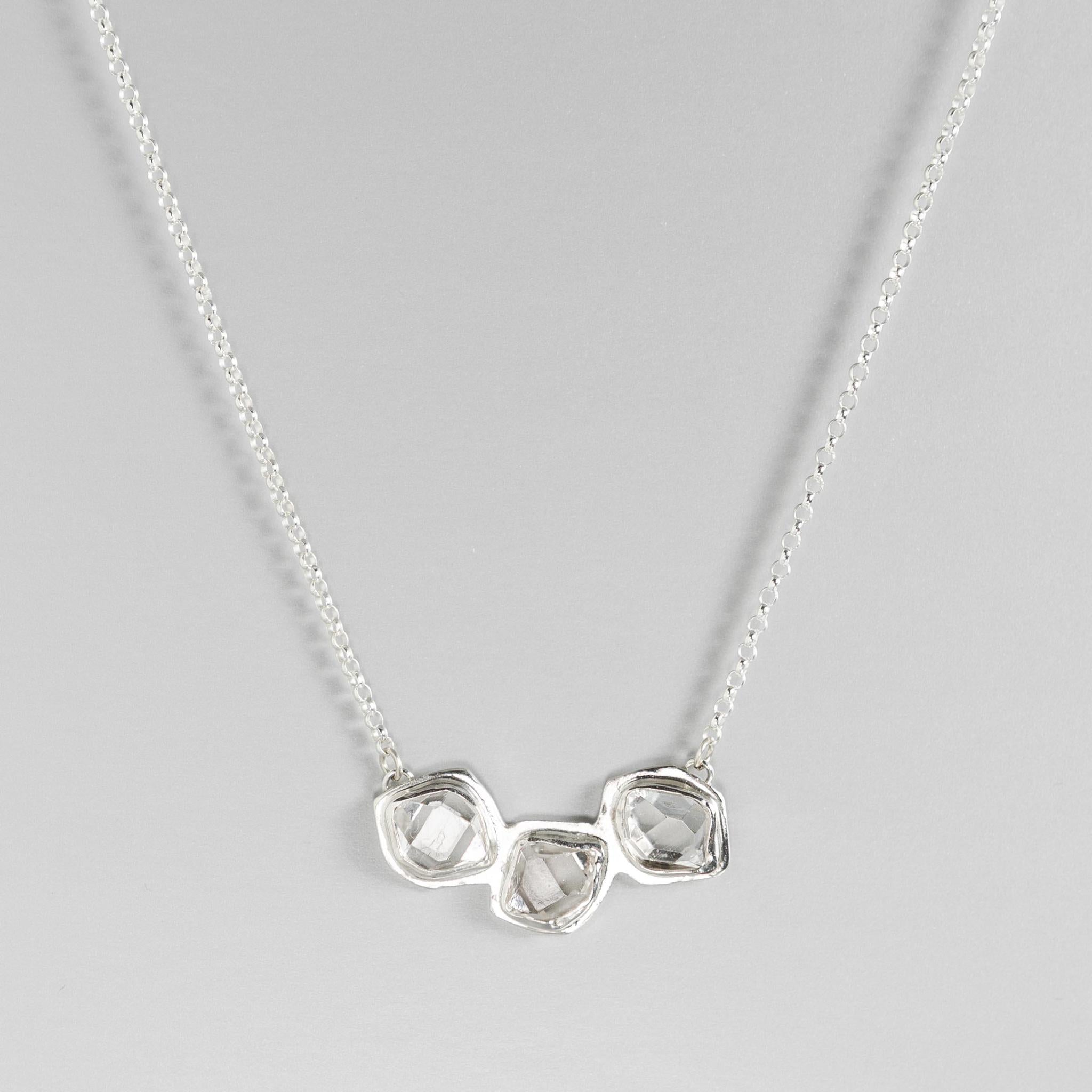 Tumbling Glacier Bib Necklace
