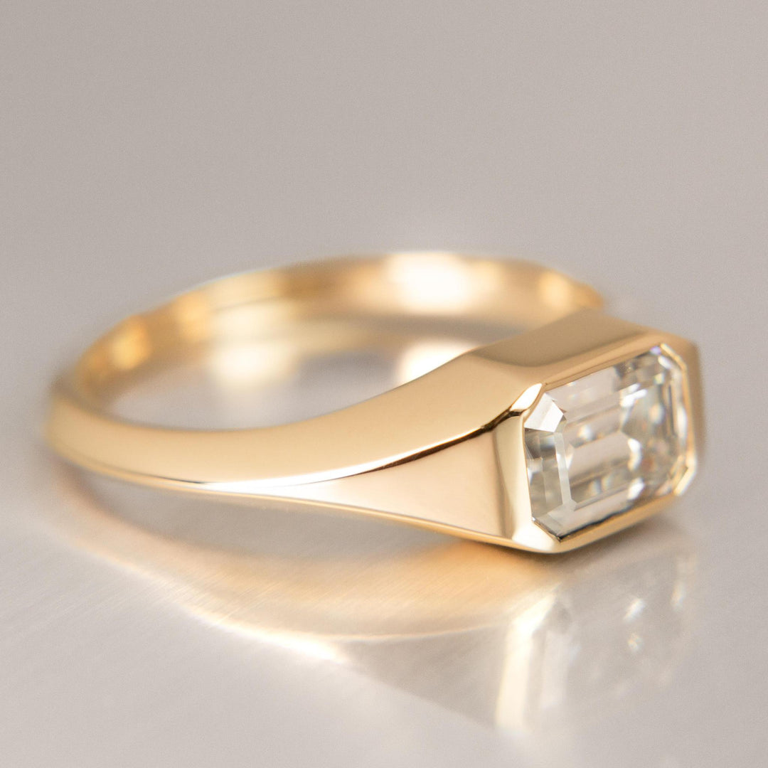 Hemlock Ring with Moissanite