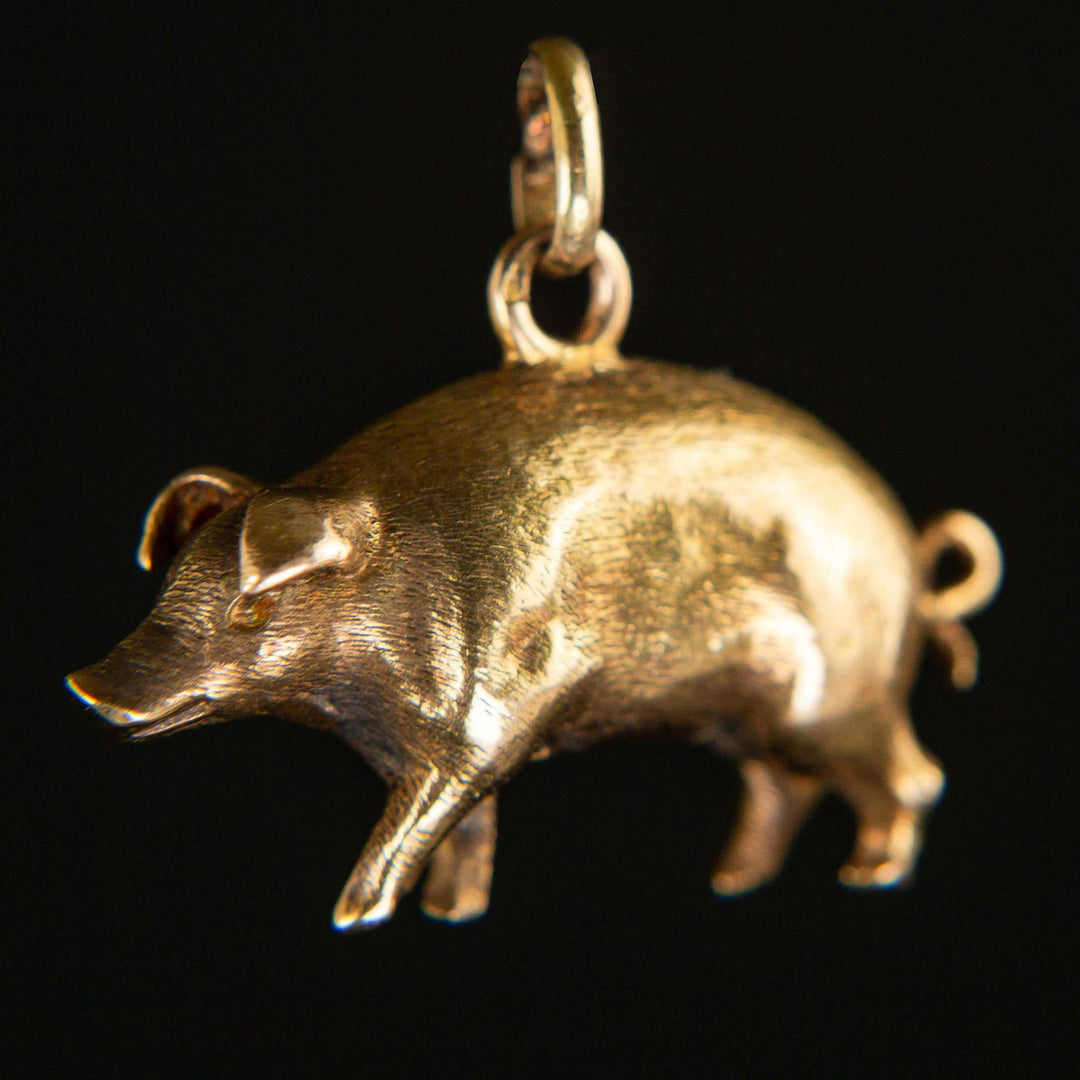 Vintage Charm | Pig | 14k Gold