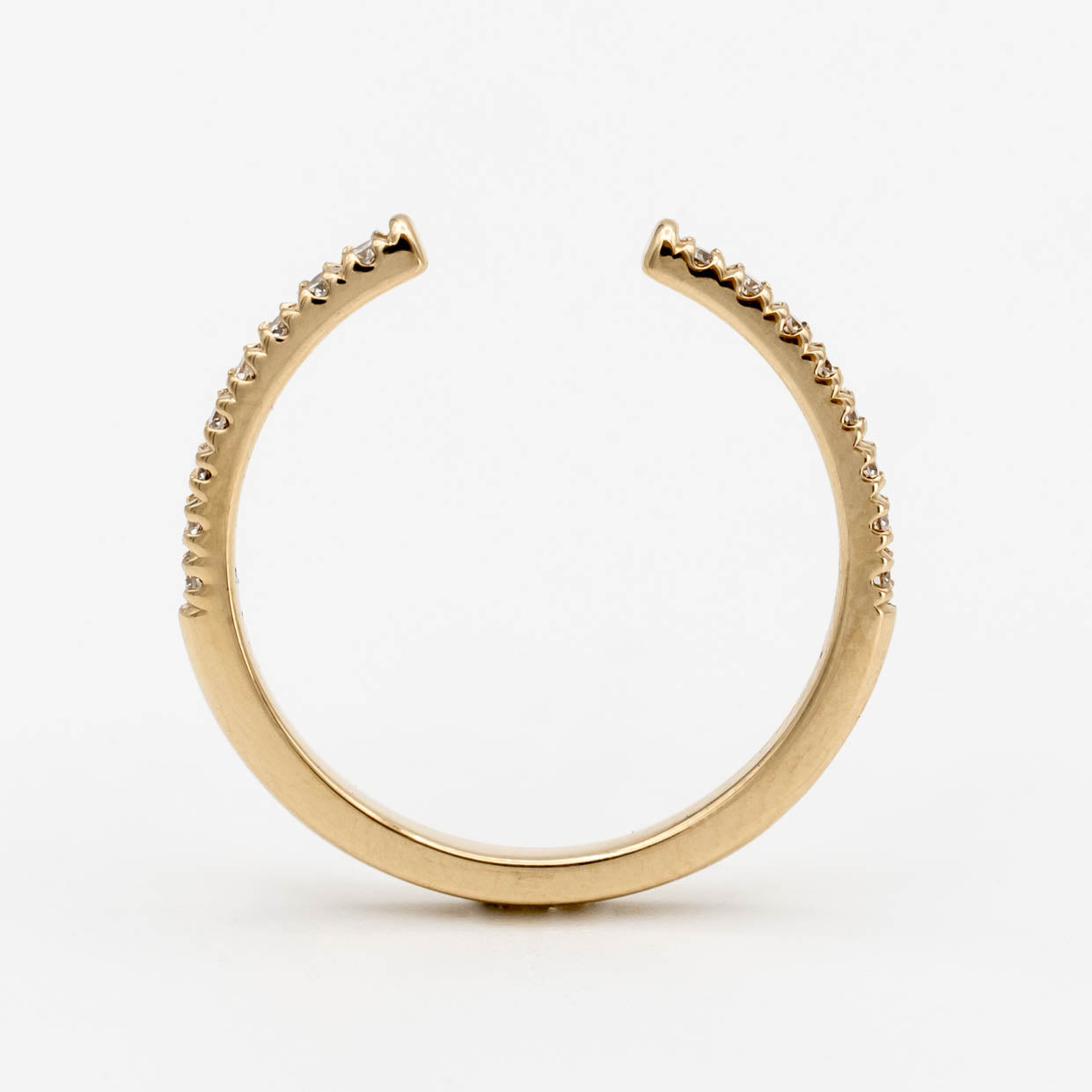 Negative Space Pave Diamond Band